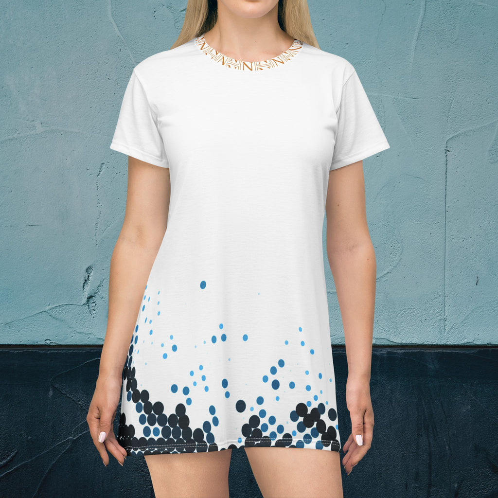 Nebula Line Designer T-Shirt Dress