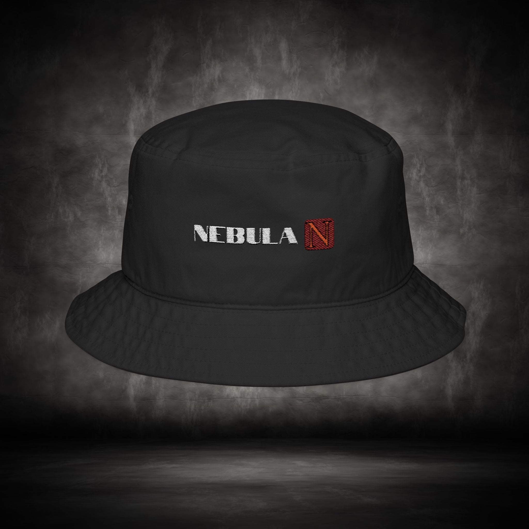 Nebula Line Embroidered Bucket Hat — Minimalist Streetwear Sun Hat