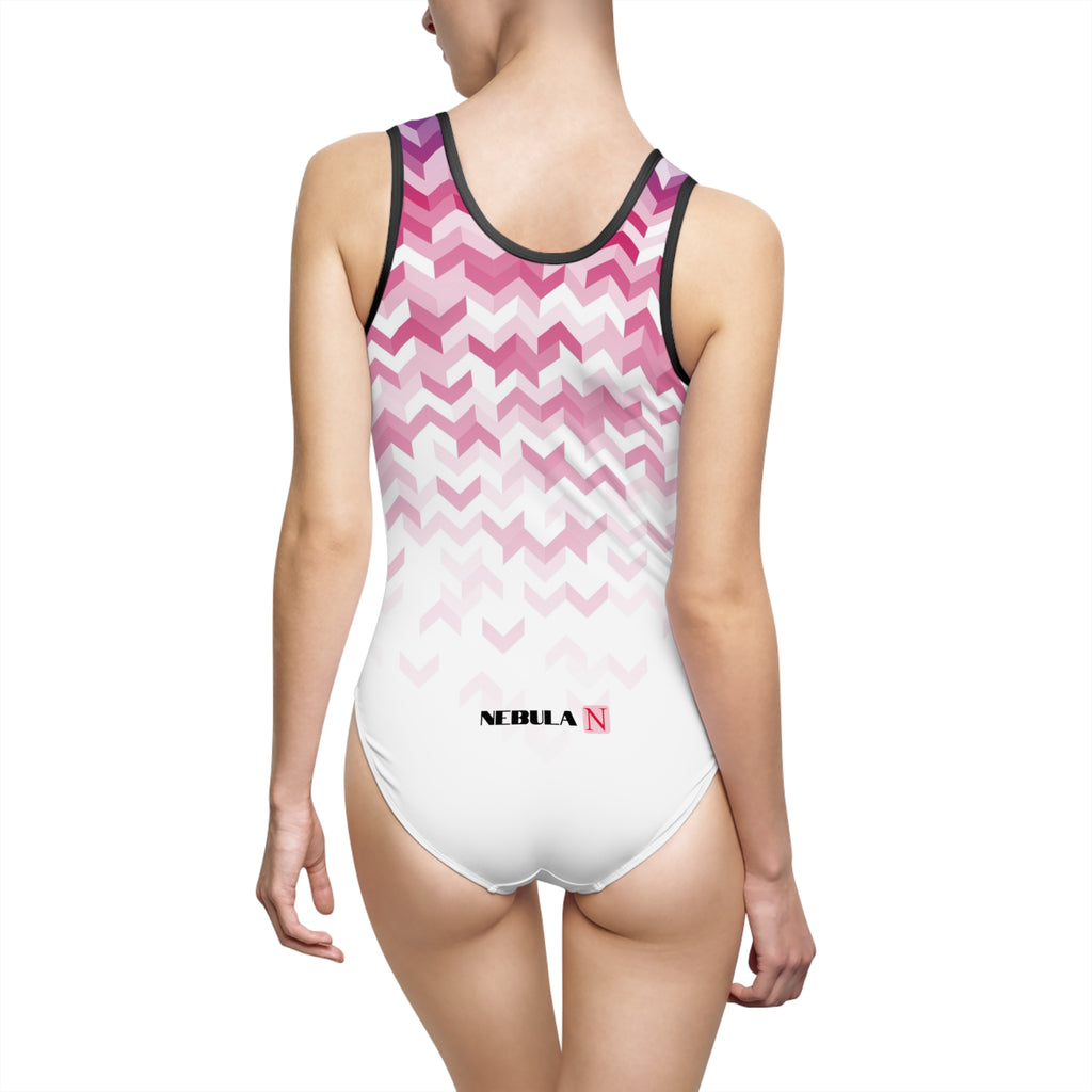 Nebula Line Classic Designer One-Piece Swimsuit