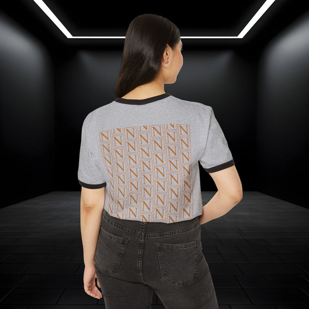 Nebula Line Retro Ringer Crewneck T-Shirt