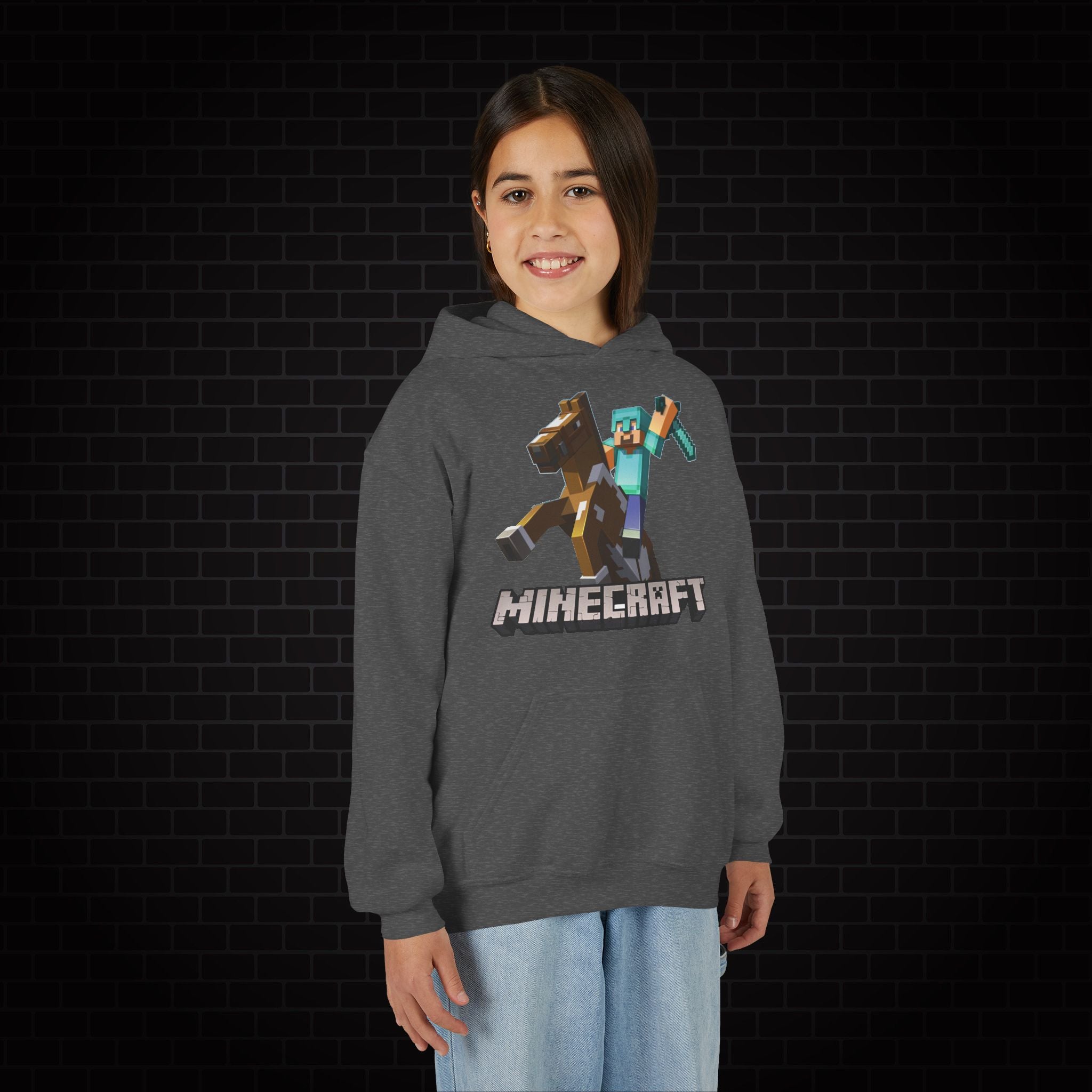 Youth Hoodie - Minecraft Kids Gaming Sweatshirt
