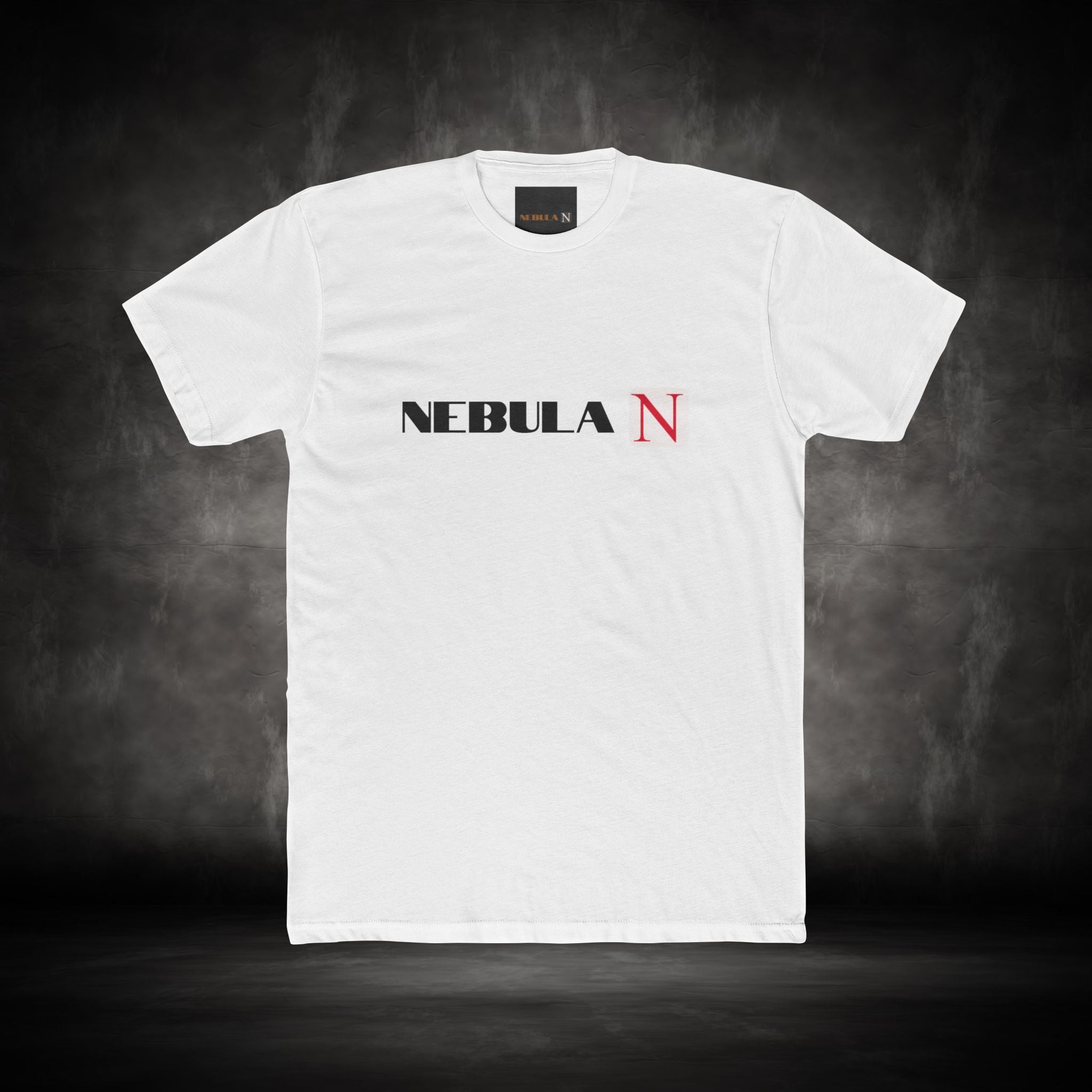 Nebula Line Minimalist Designer Cotton Crew T-Shirt