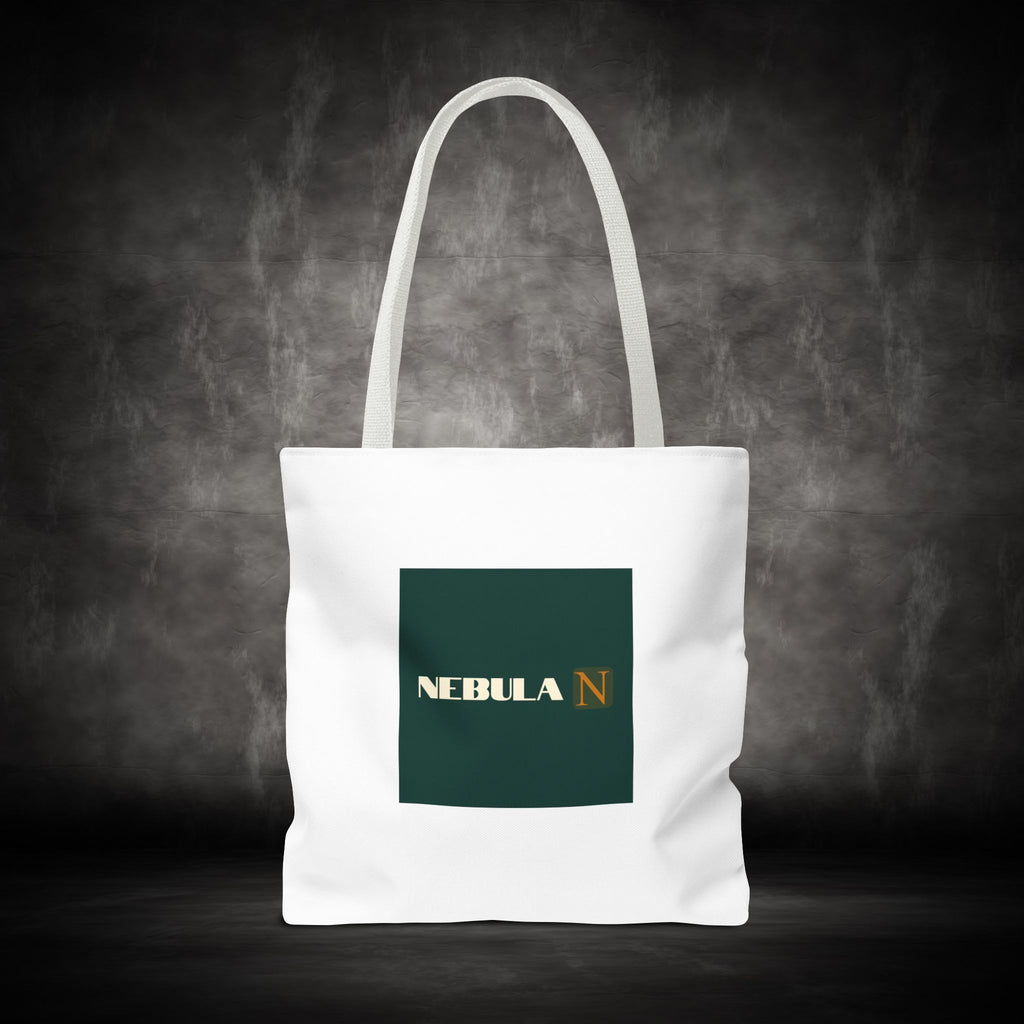 Nebula Line Tote Bag — Green Square Monogram Eco Tote