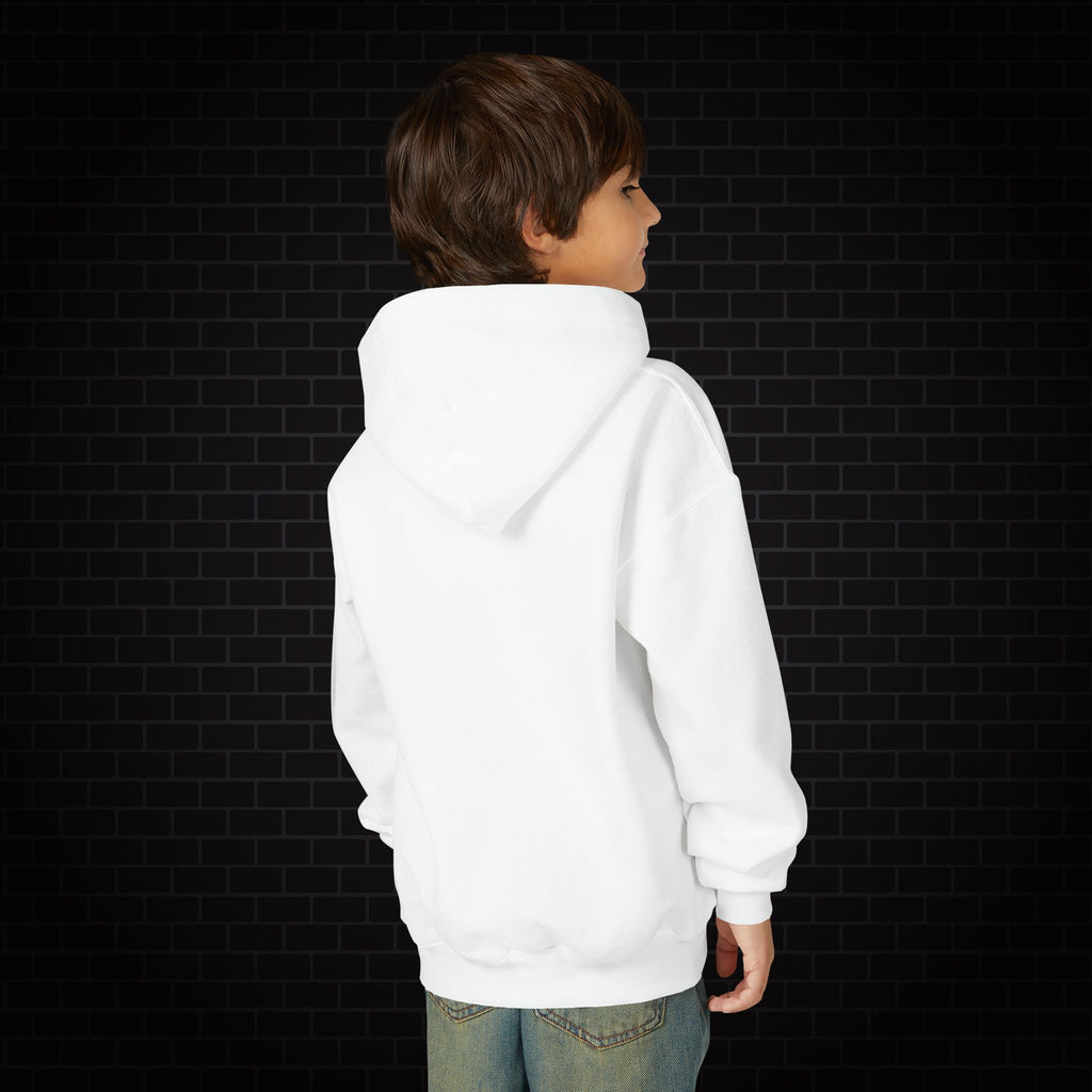Youth Hoodie — Gamer Sweatshirt with Pixel Heart Patch