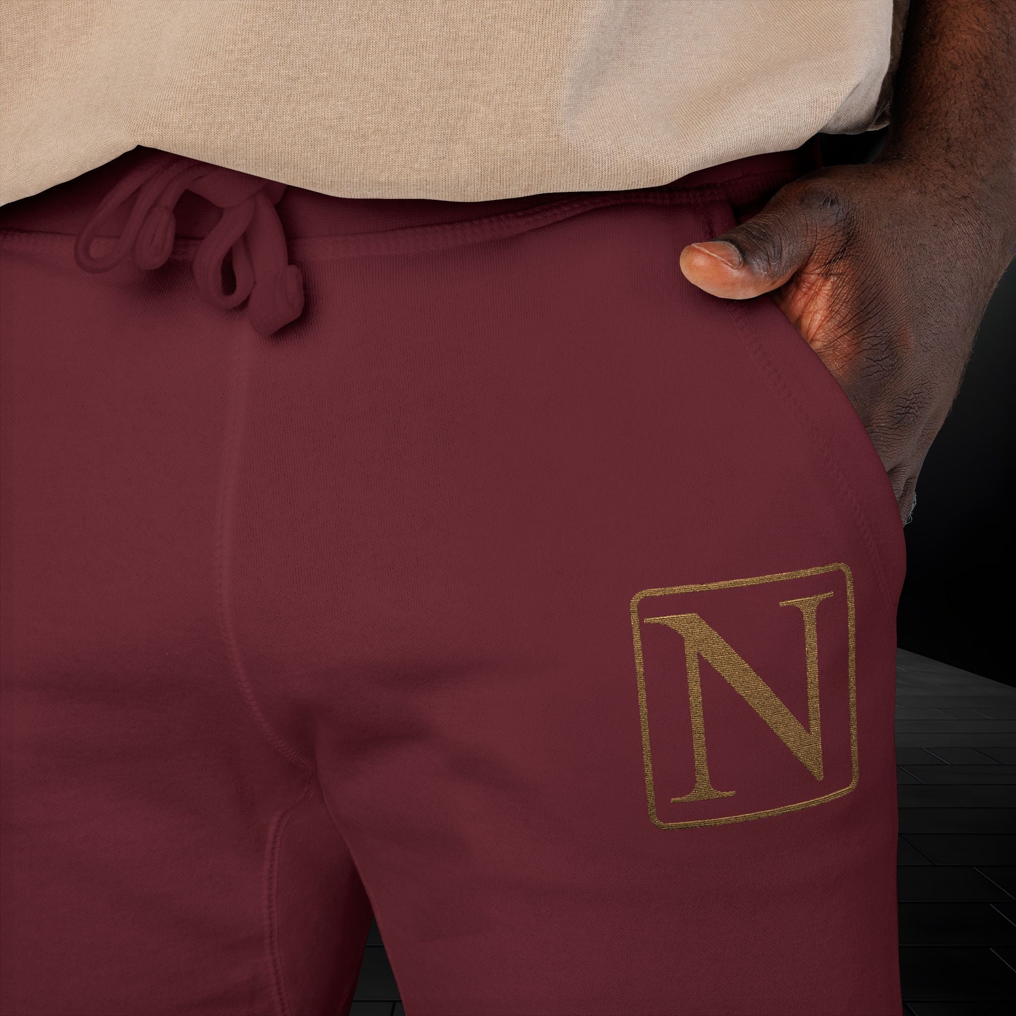 Nebula Line Limited Edition Embroidered Fleece Sweatpants Joggers