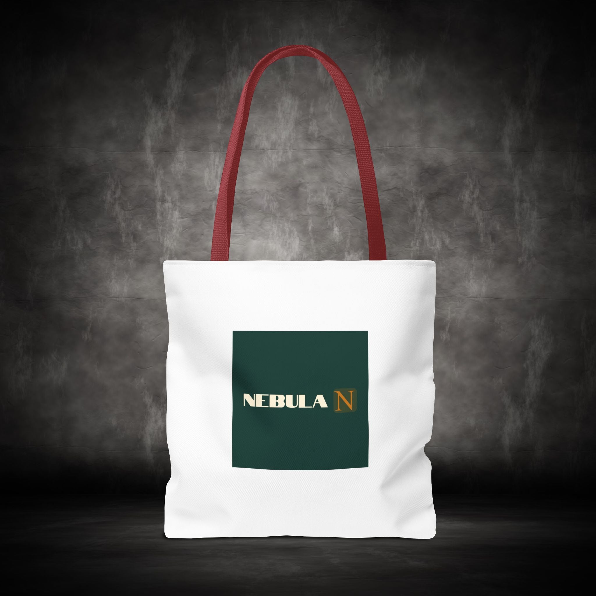 Nebula Line Tote Bag — Green Square Monogram Eco Tote