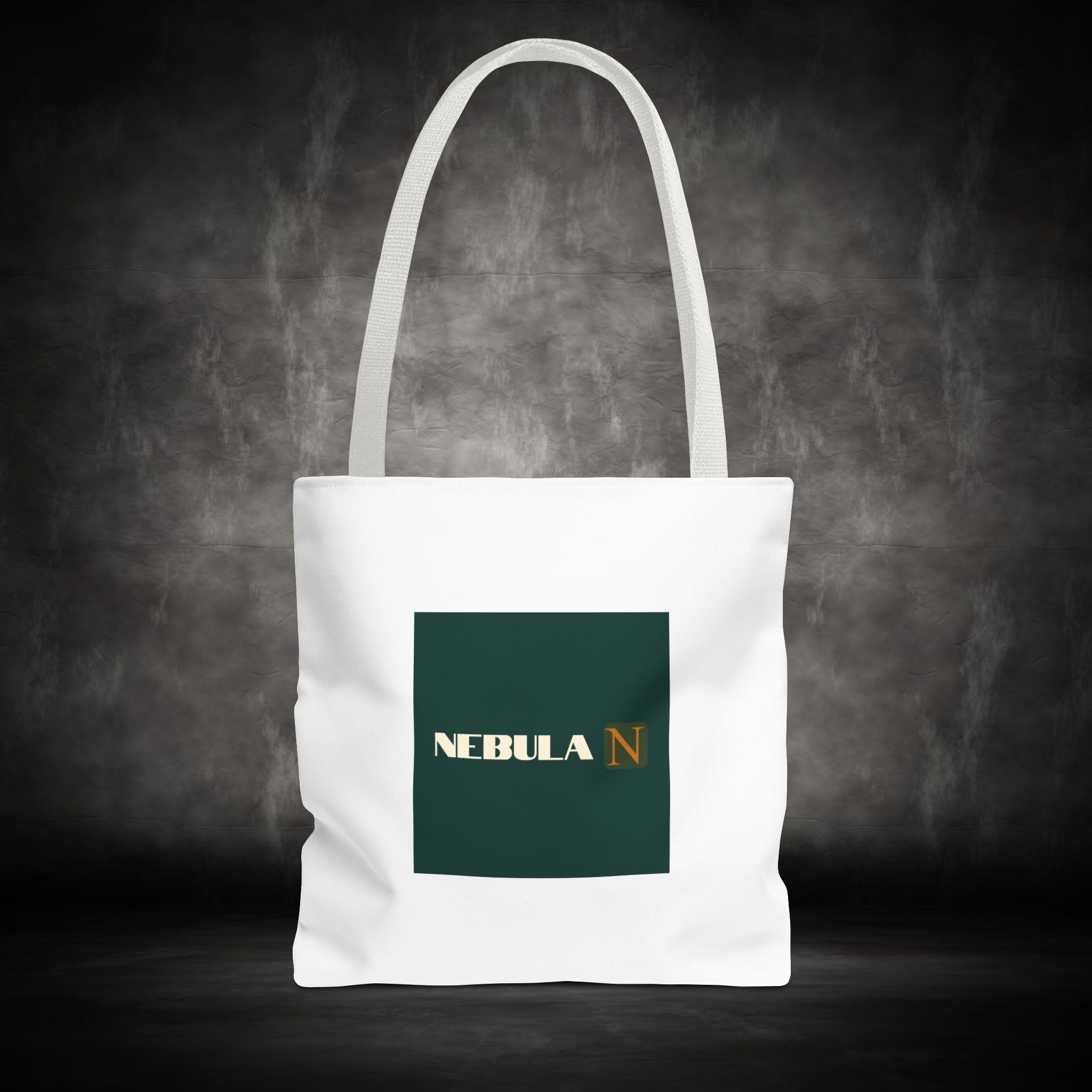 Nebula Line Tote Bag — Green Square Monogram Eco Tote
