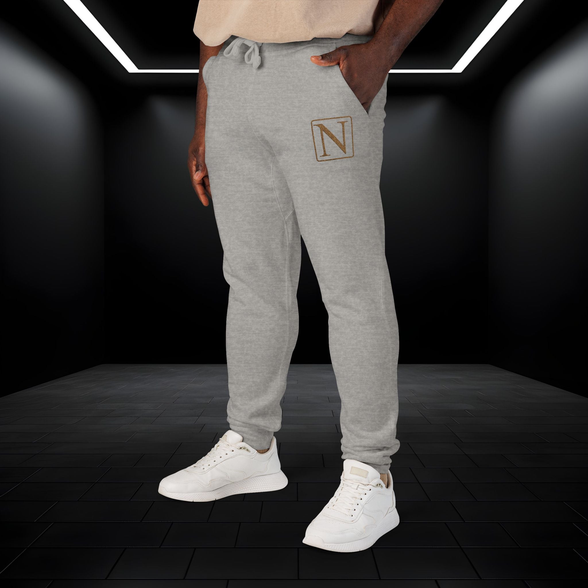 Nebula Line Limited Edition Embroidered Fleece Sweatpants Joggers