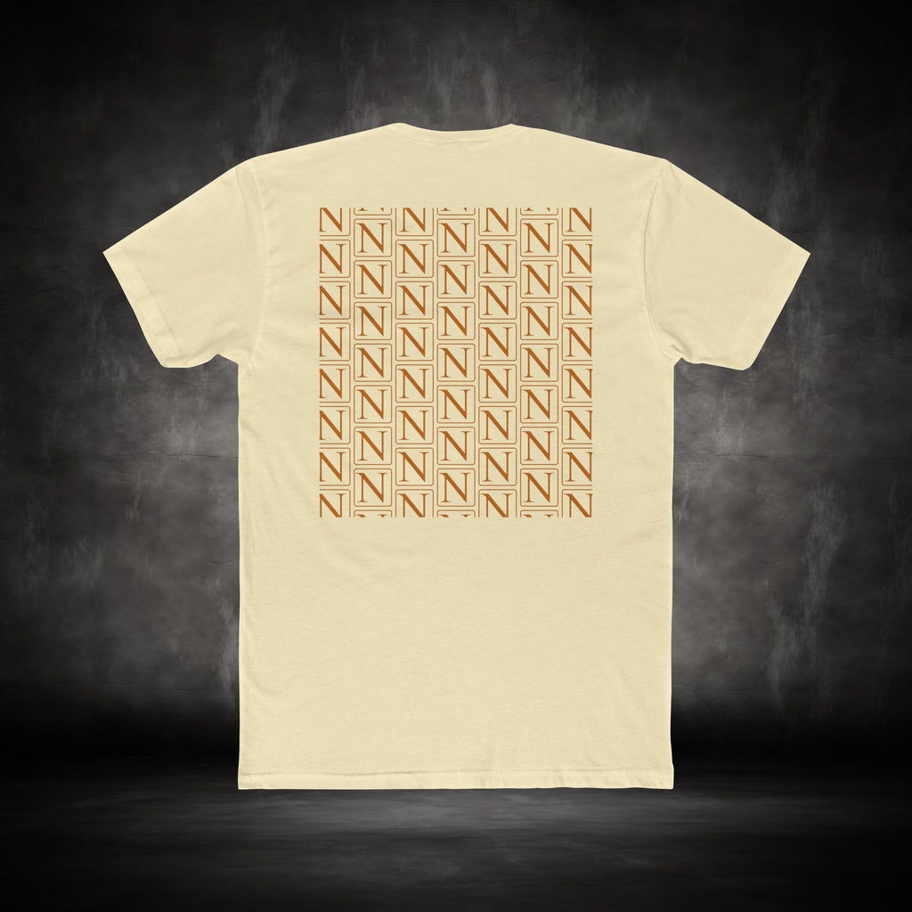 Nebula Line Minimalist Designer Cotton Crew T-Shirt