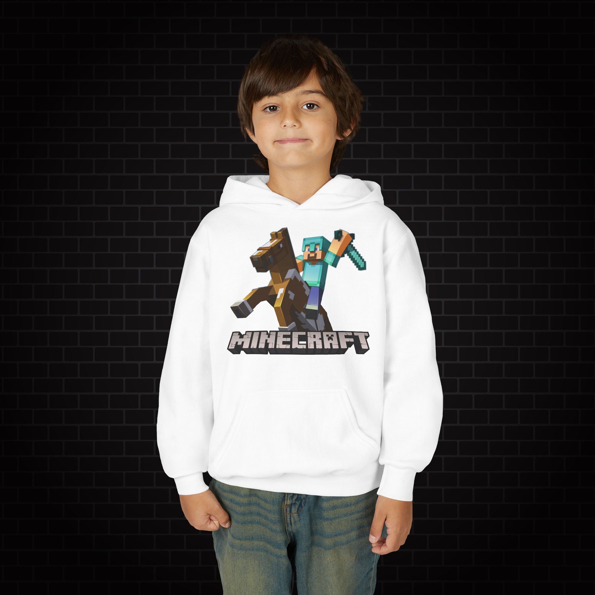 Youth Hoodie - Minecraft Kids Gaming Sweatshirt