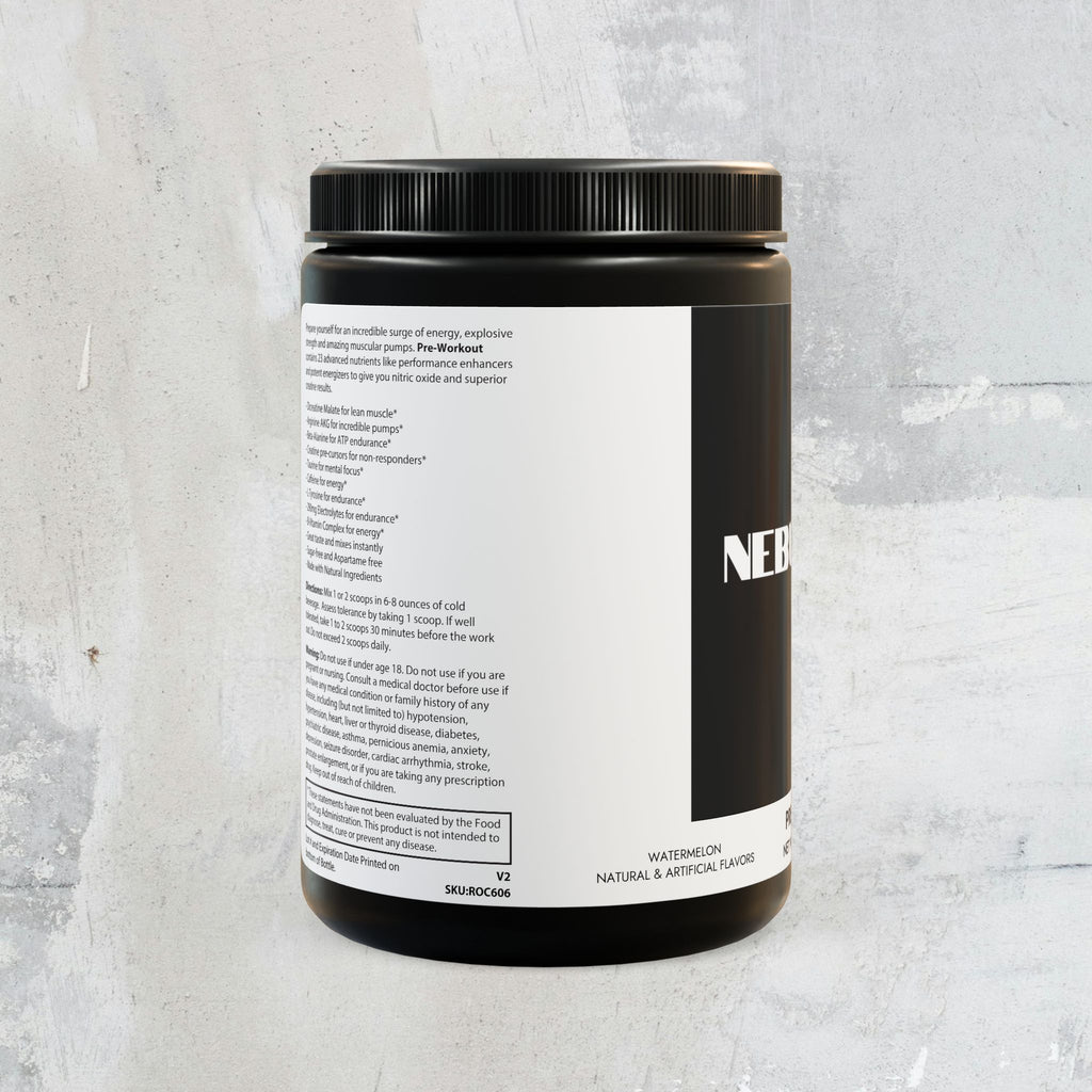 Nebula Pre-Workout Supplement, Watermelon (300g, 10.58oz)