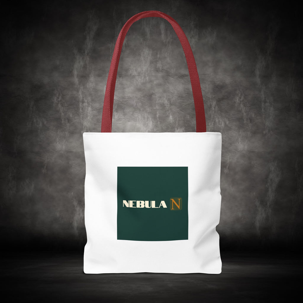 Nebula Line Tote Bag — Green Square Monogram Eco Tote