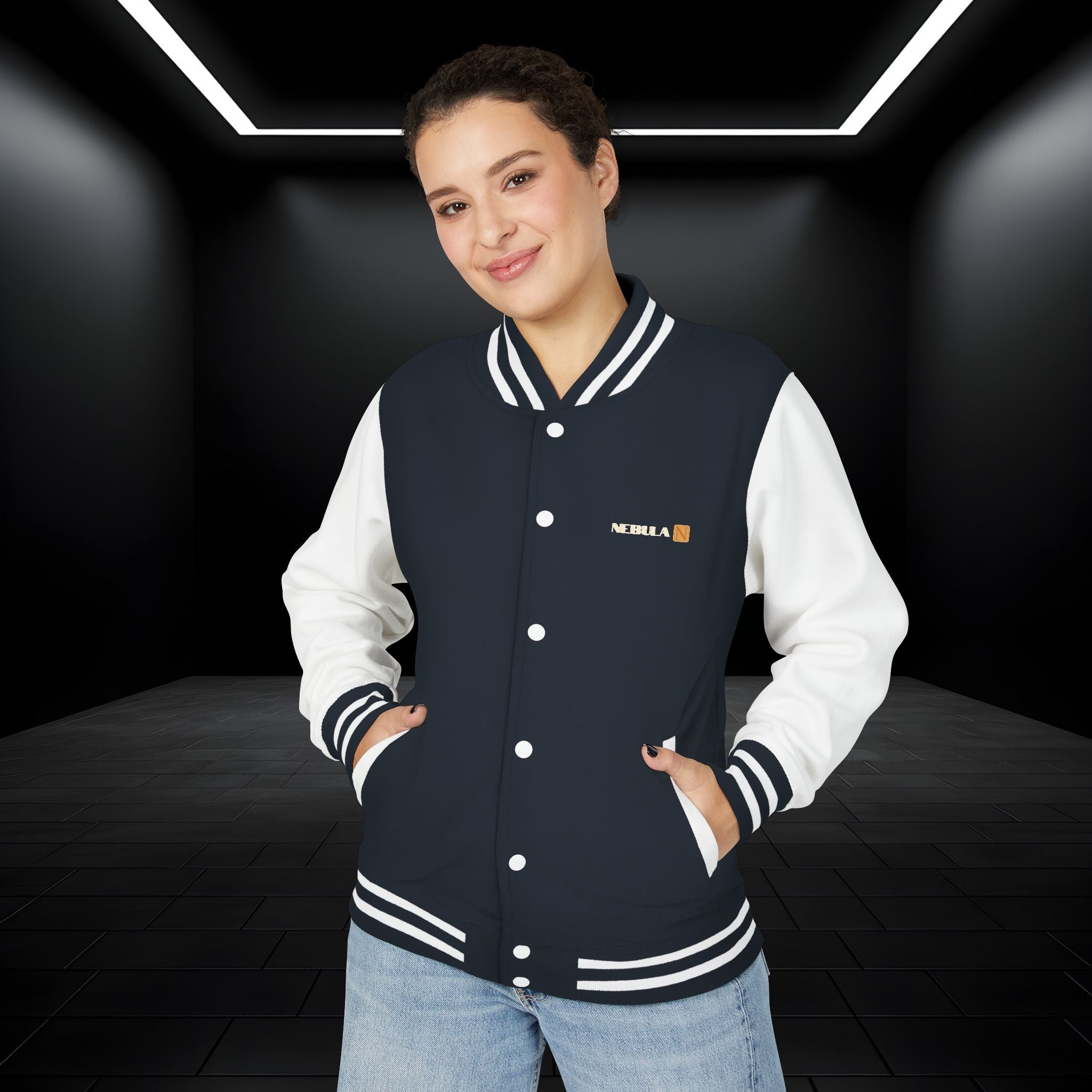 Nebula Line Designer Letterman Jacket – Retro Varsity