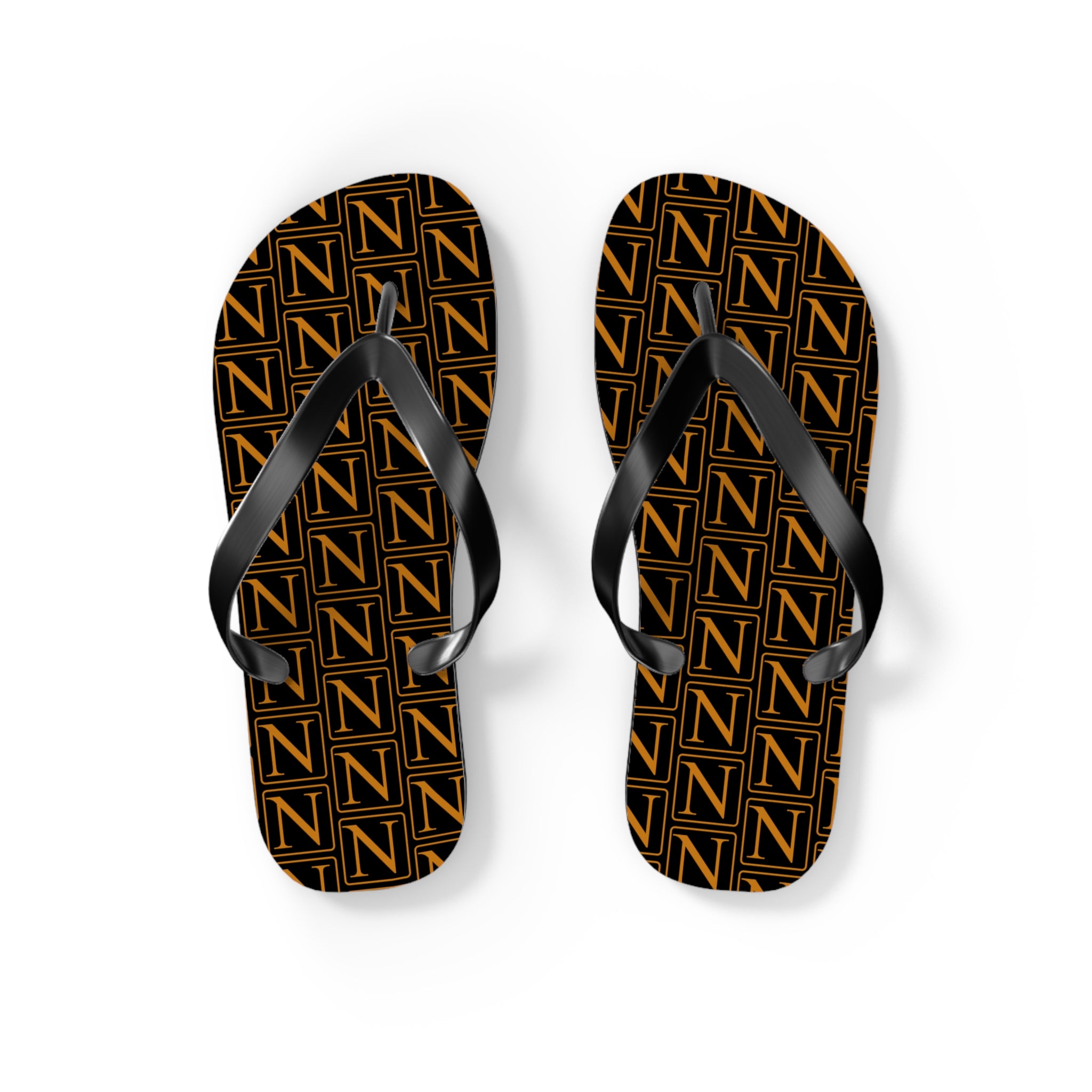 Nebula Line Limited Edition Black and Gold Flip Flops