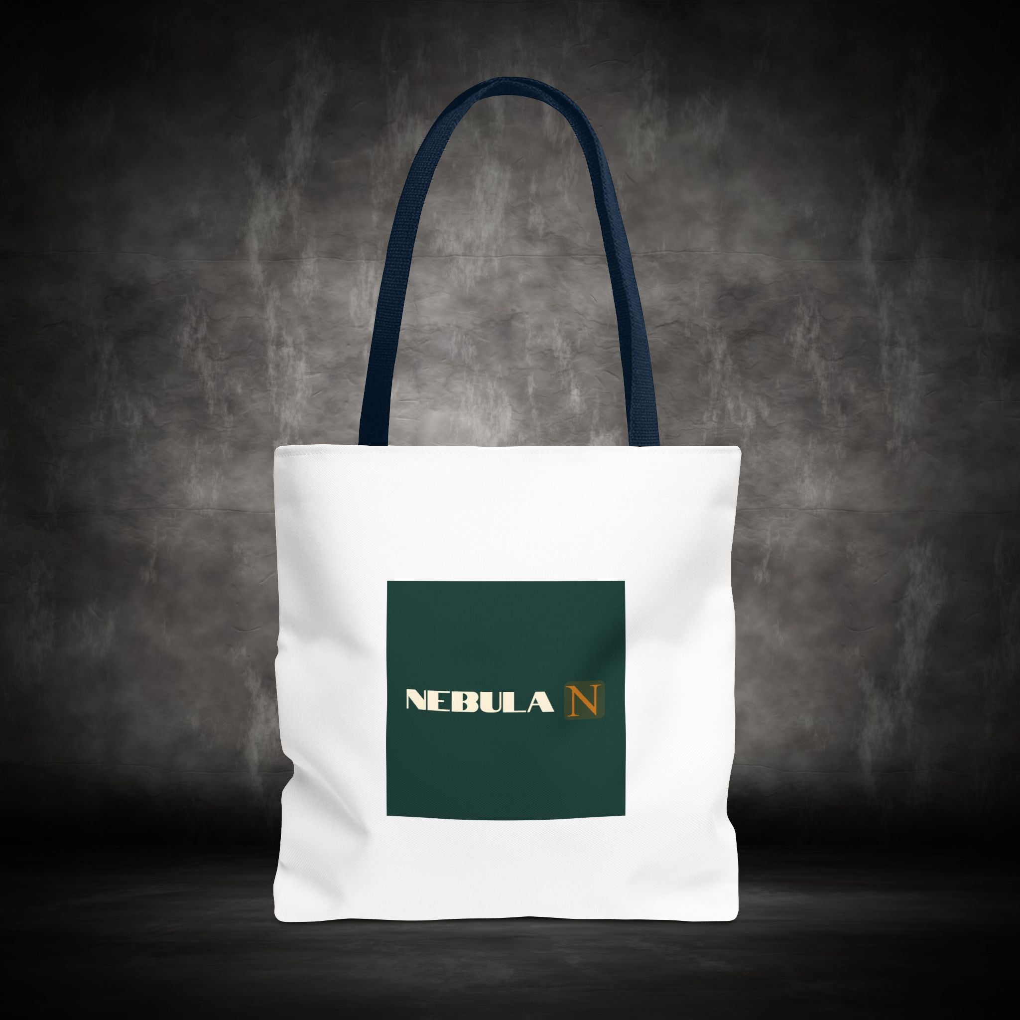 Nebula Line Tote Bag — Green Square Monogram Eco Tote