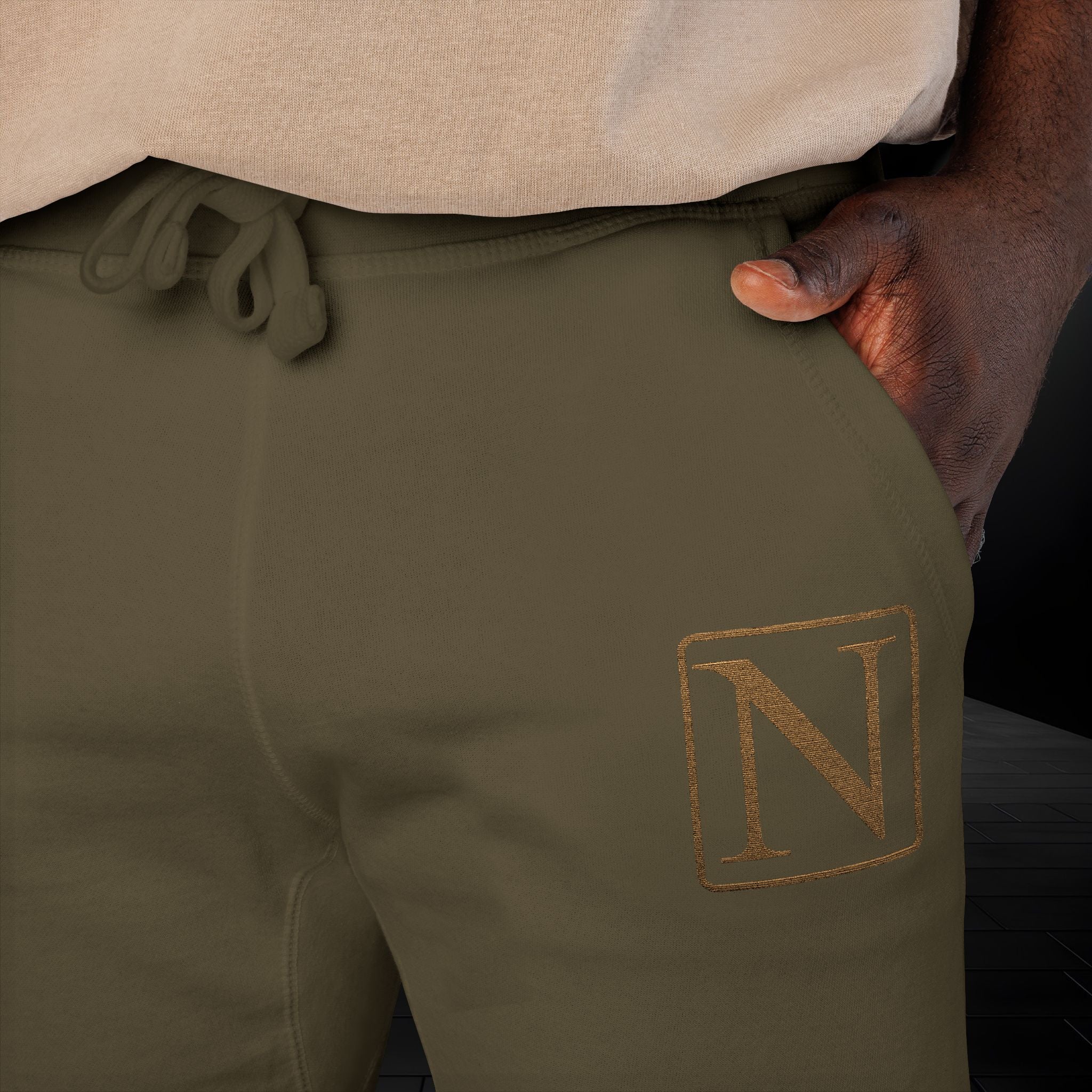 Nebula Line Limited Edition Embroidered Fleece Sweatpants Joggers
