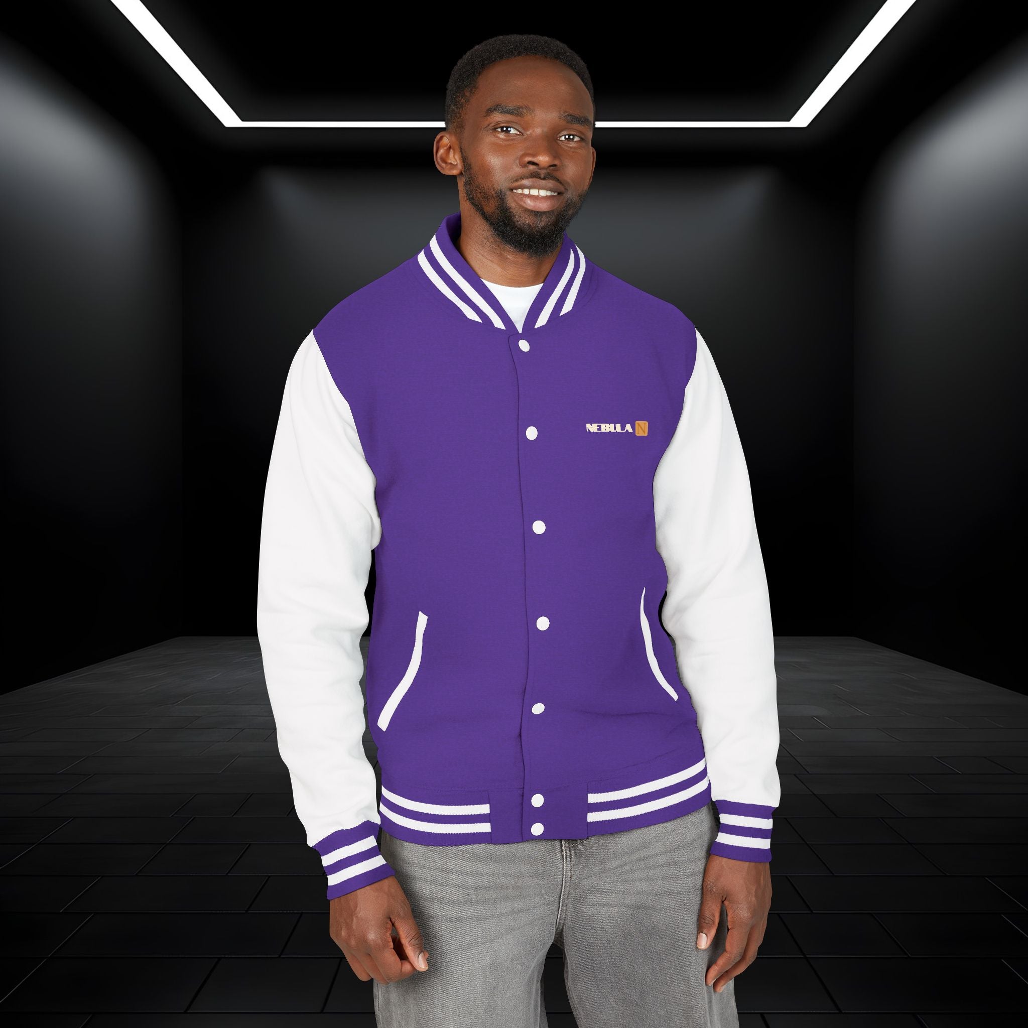 Nebula Line Designer Letterman Jacket – Retro Varsity