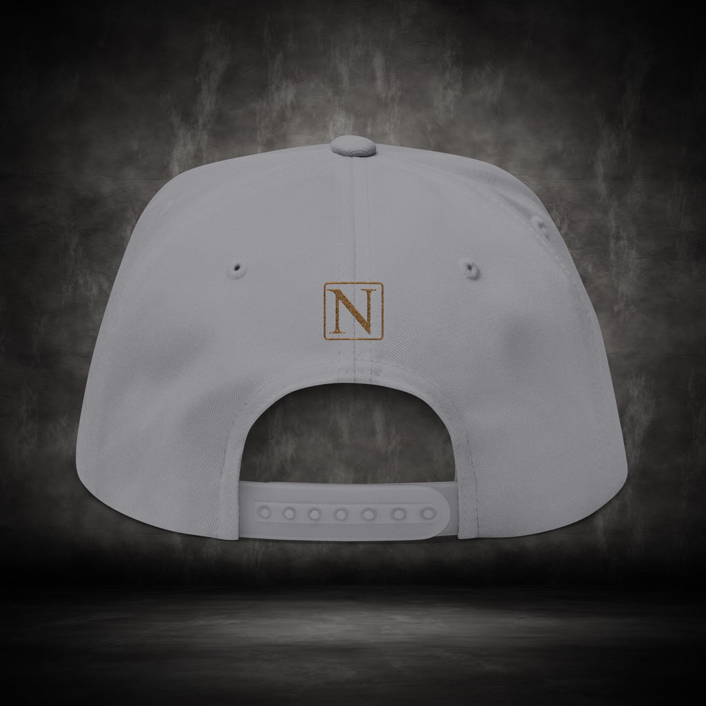 Nebula Line Flat Bill Cap - Embroidered Snapback Hat