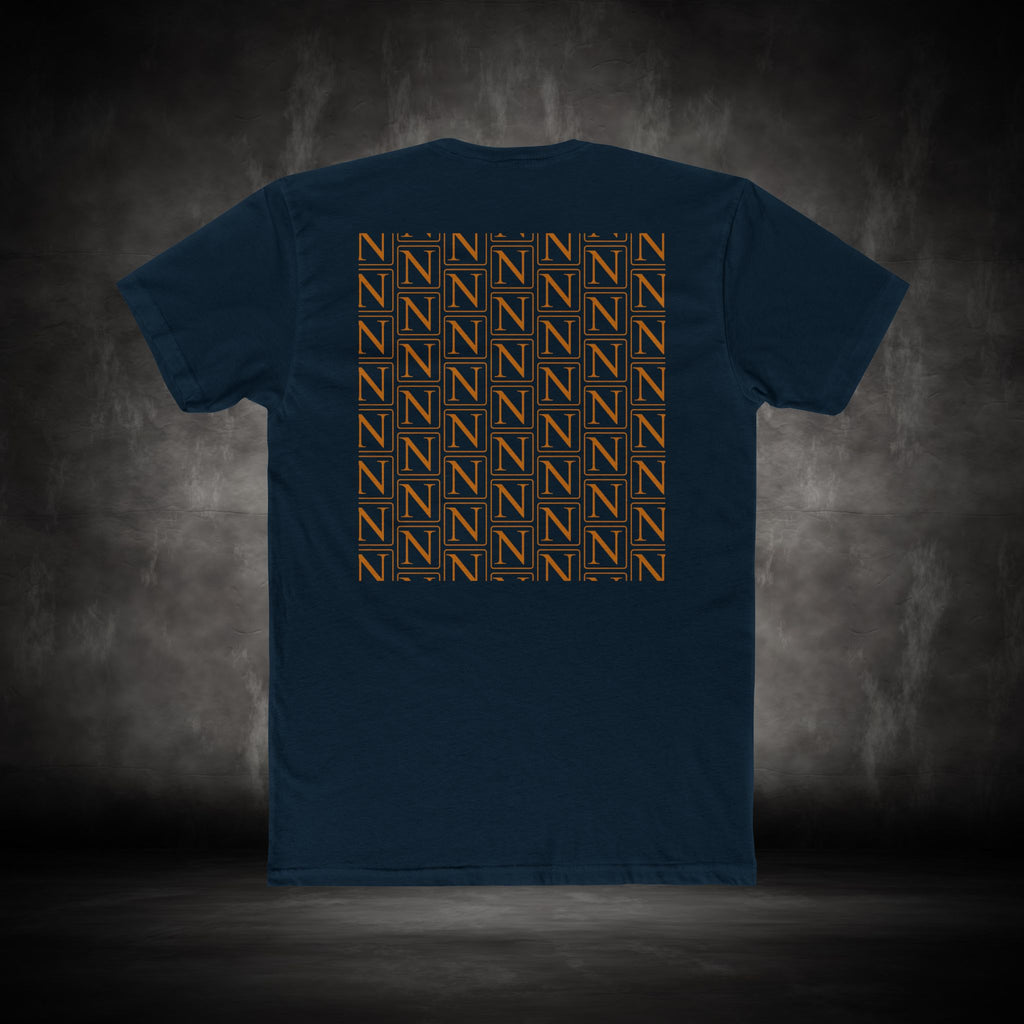 Nebula Line Minimalist Designer Cotton Crew T-Shirt