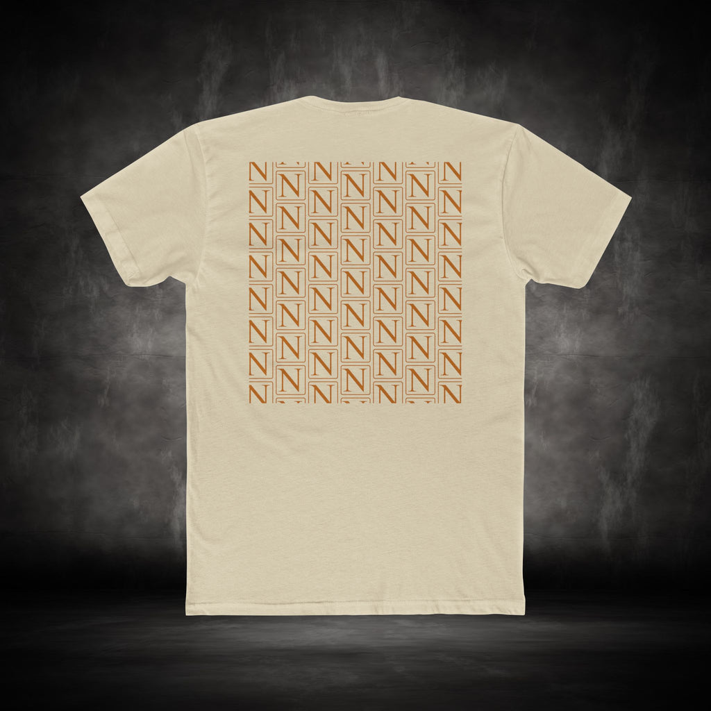 Nebula Line Minimalist Designer Cotton Crew T-Shirt