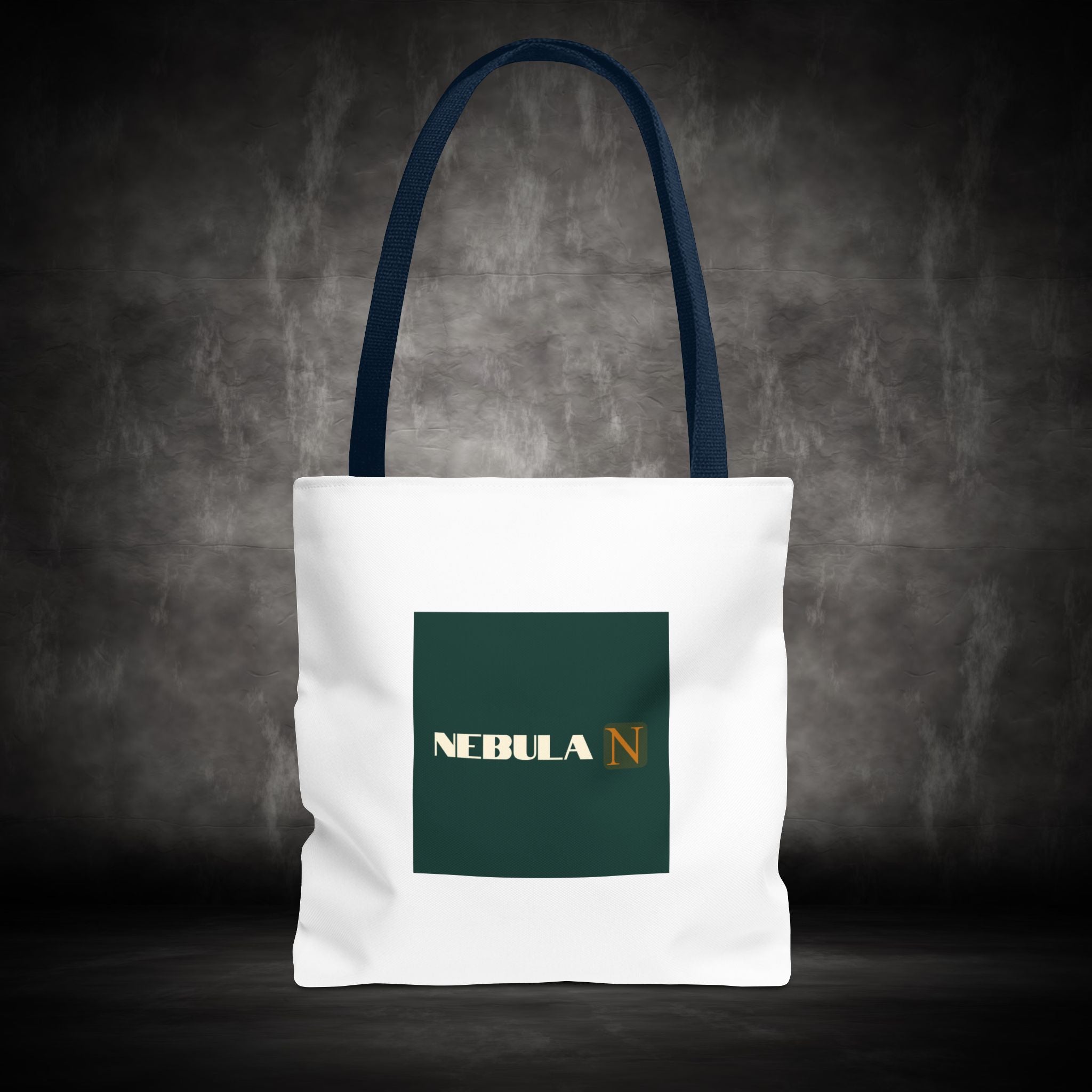Nebula Line Tote Bag — Green Square Monogram Eco Tote