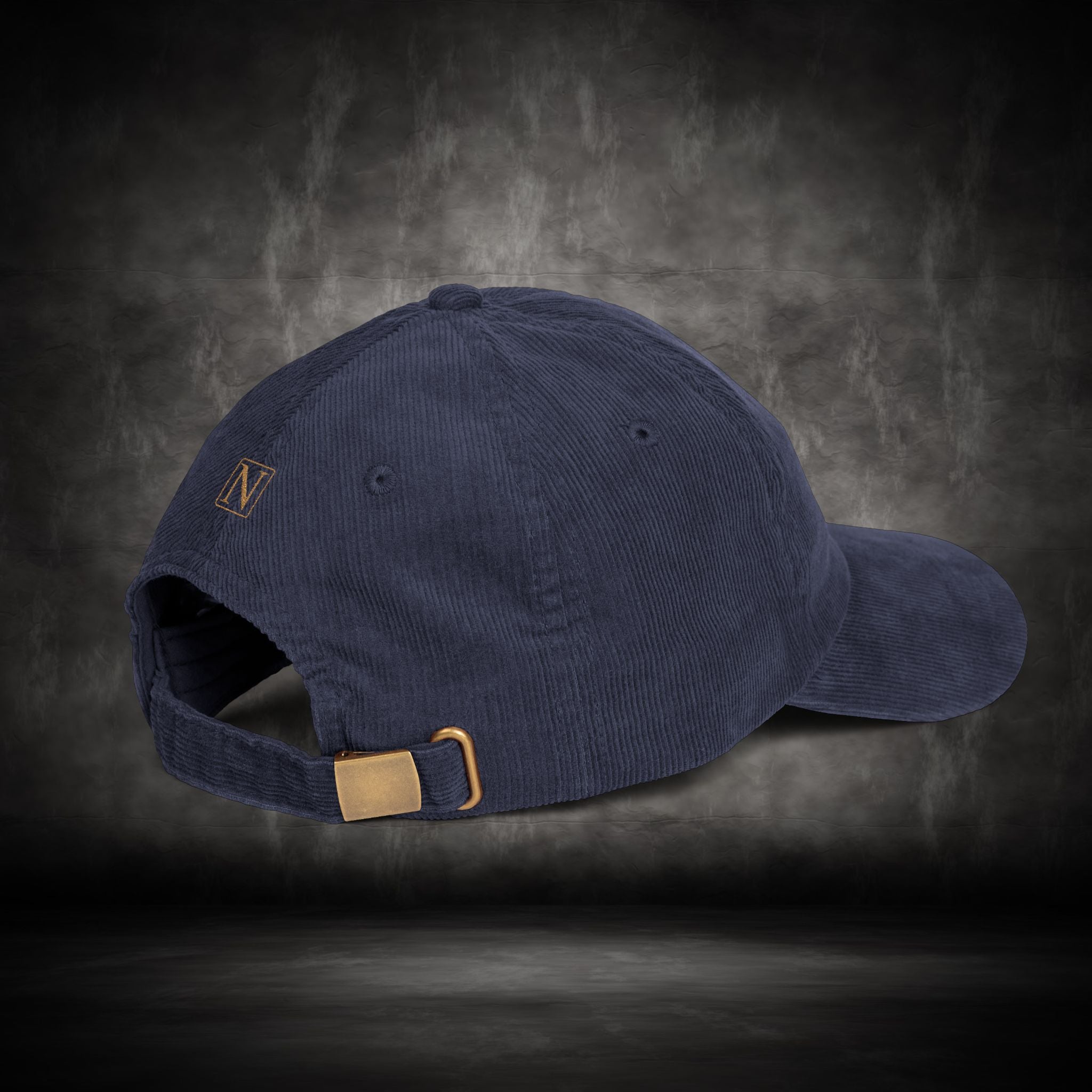 Nebula Line Vintage Corduroy Embroidered Cap — Retro Rustic Dad Hat