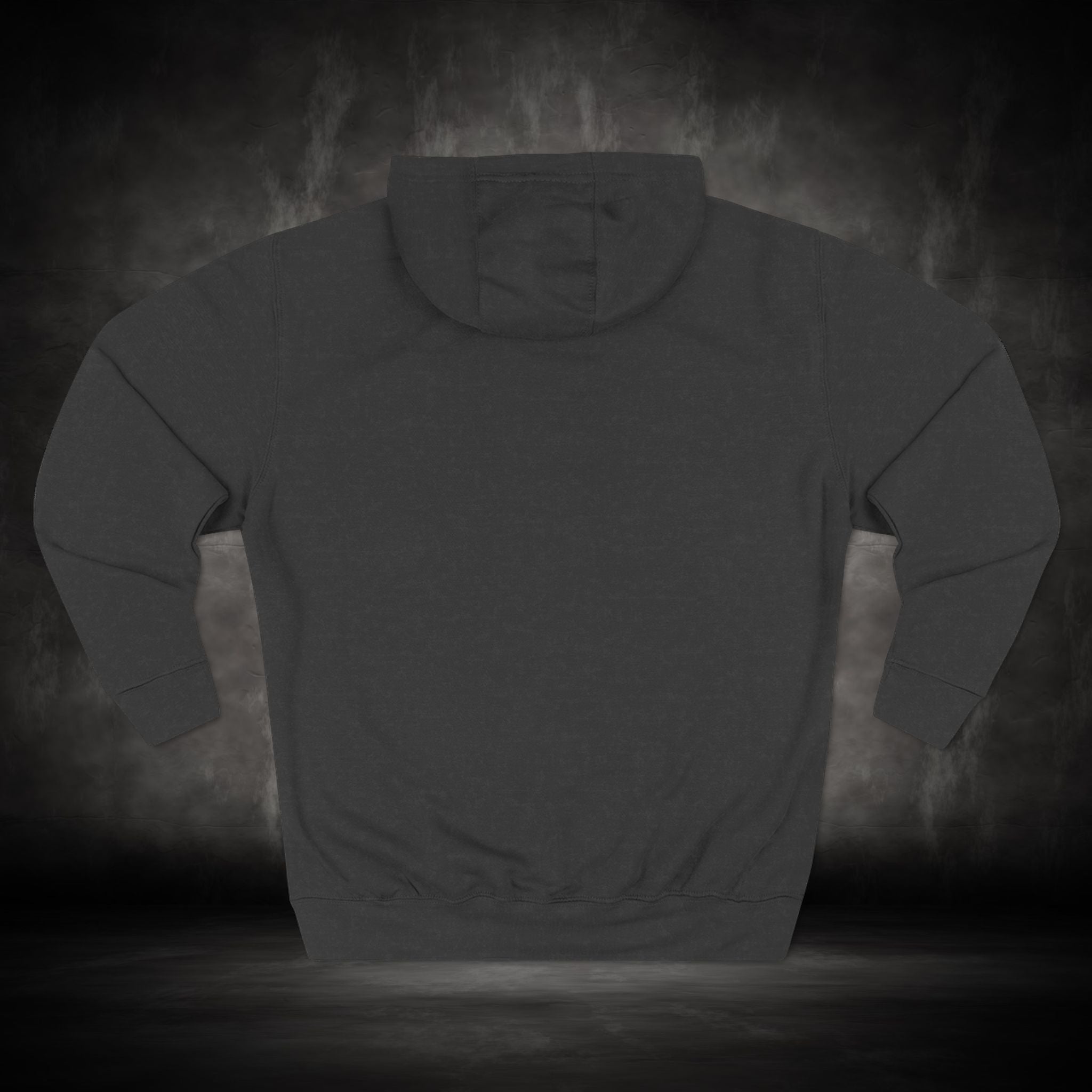 Three-Panel Fleece Hoodie with Embroidered Heart