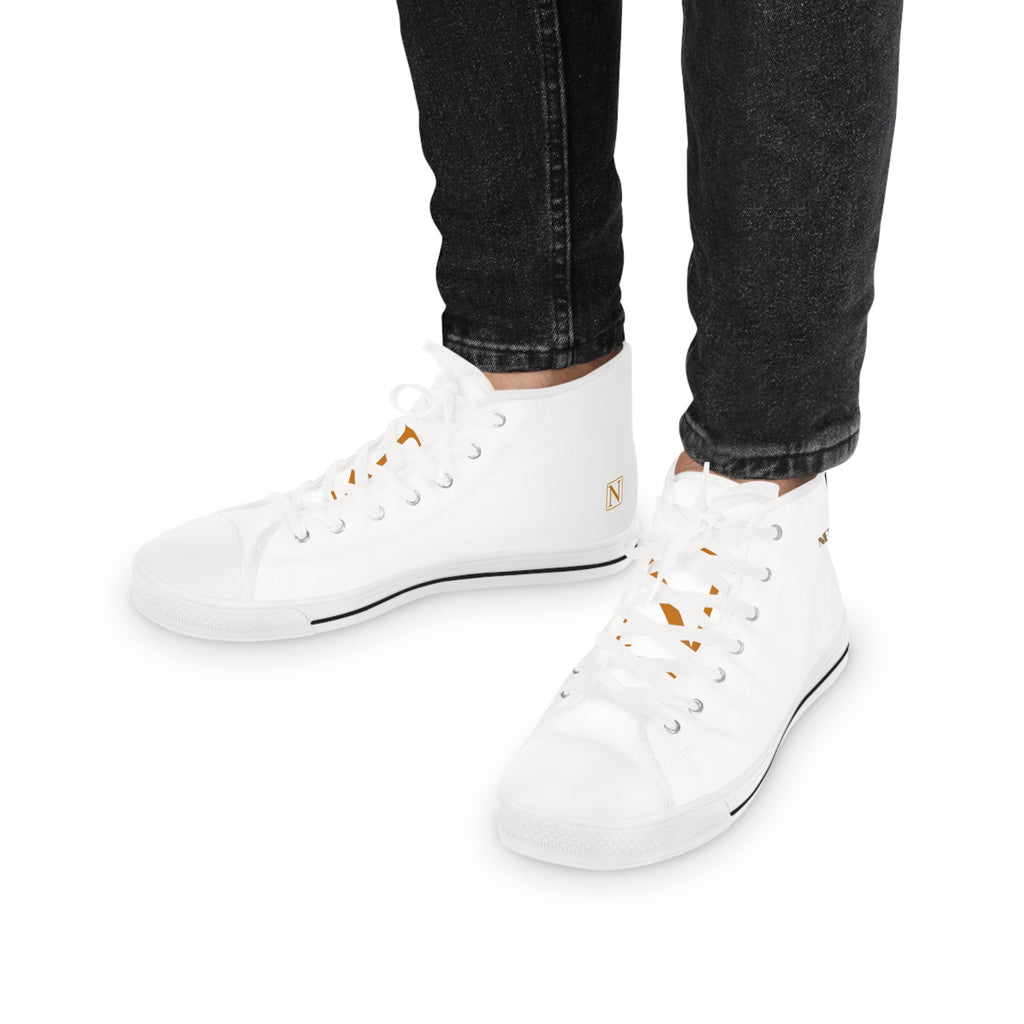 Nebula Line Limited Edition High Top Canvas Sneakers For Men