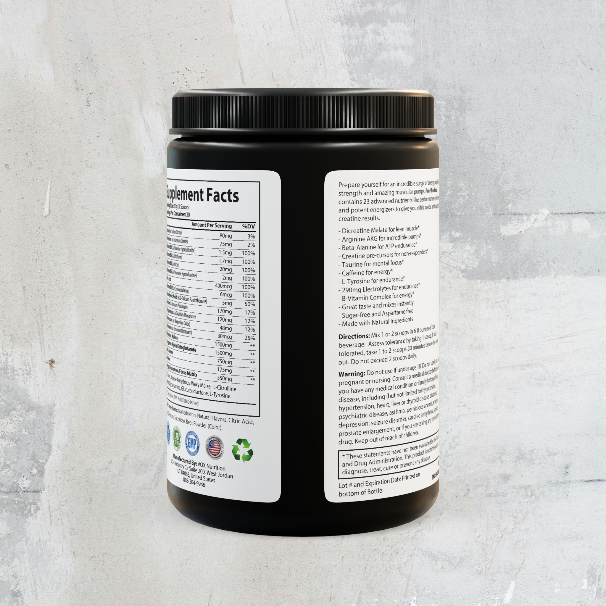 Nebula Pre-Workout Supplement, Watermelon (300g, 10.58oz)