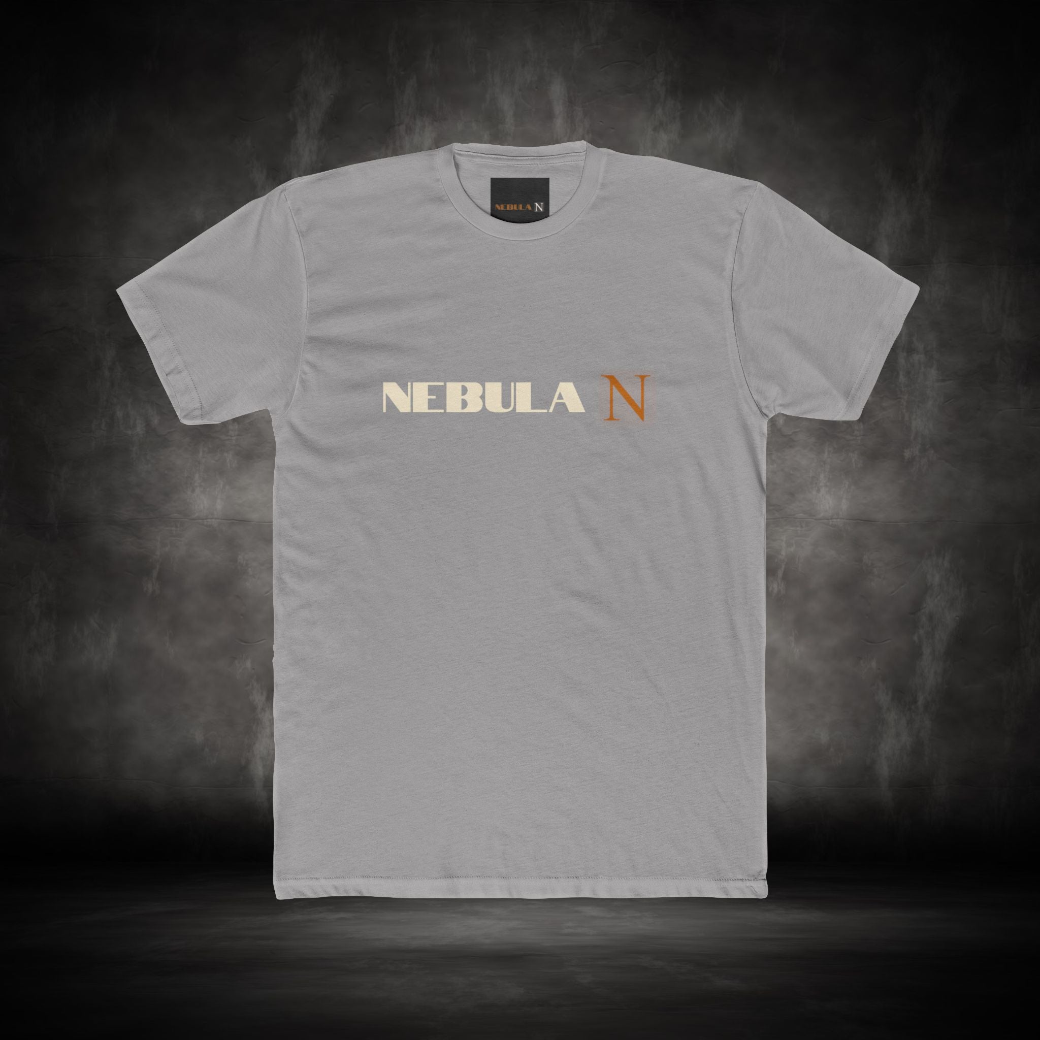 Nebula Line Minimalist Designer Cotton Crew T-Shirt
