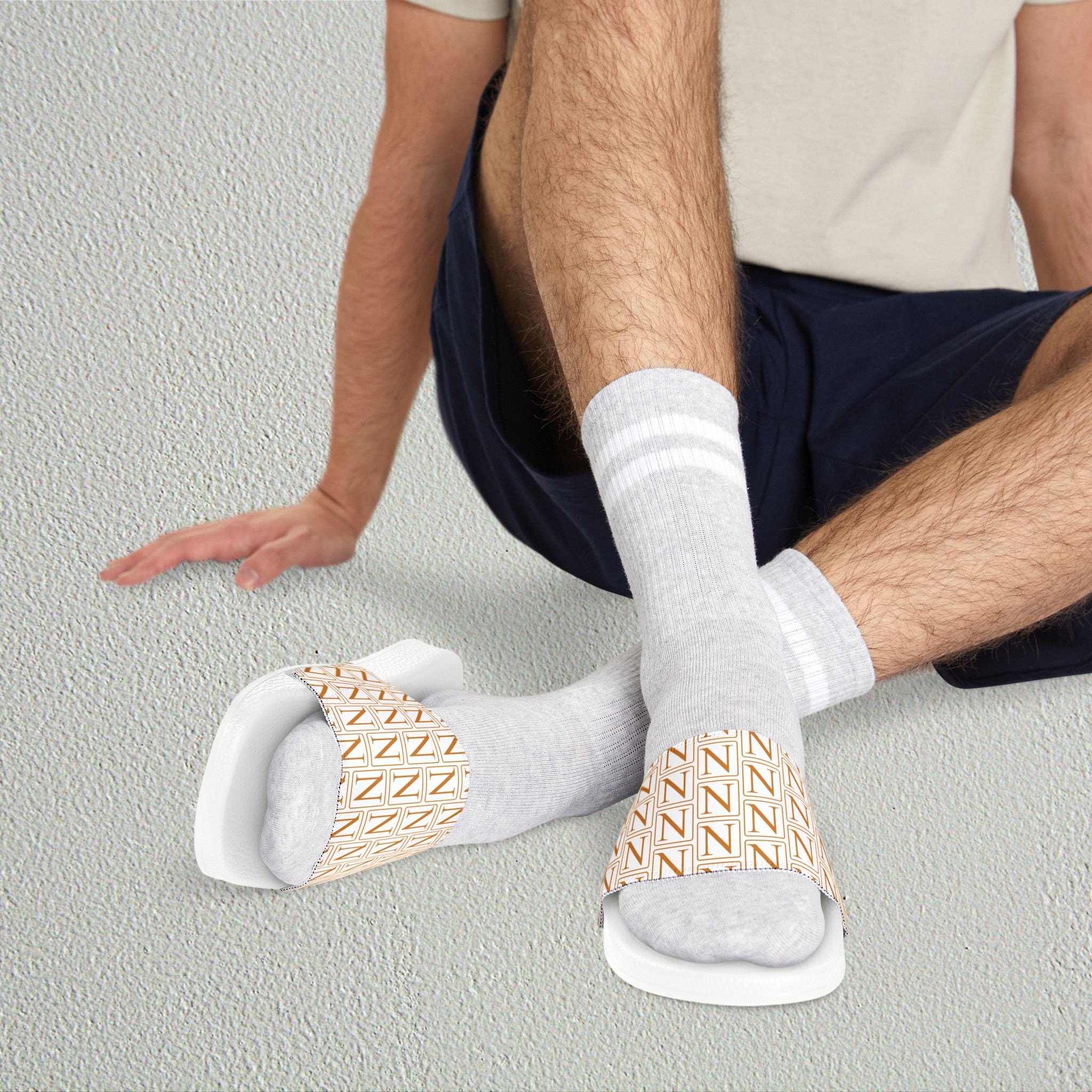 Nebula Line Limited White Edition Removable-Strap Slide Sandals