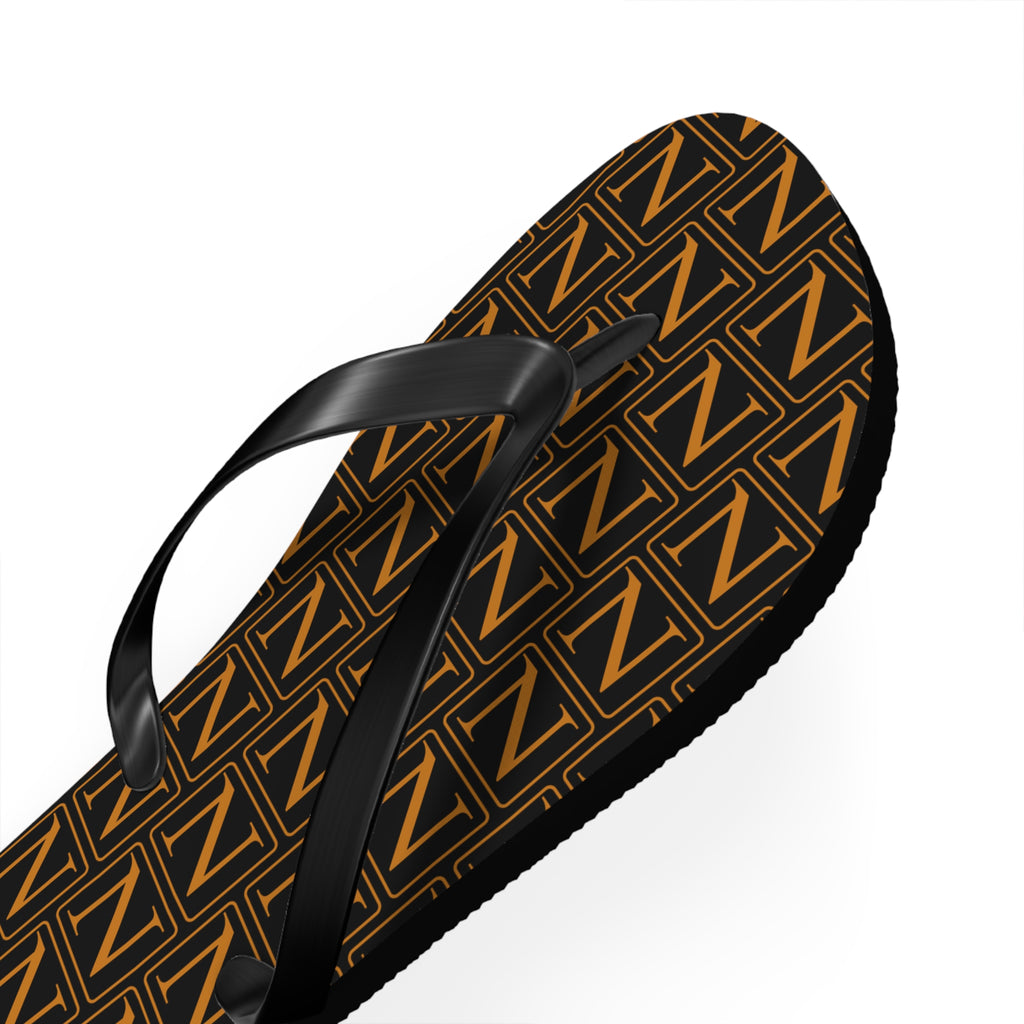 Nebula Line Limited Edition Black and Gold Flip Flops
