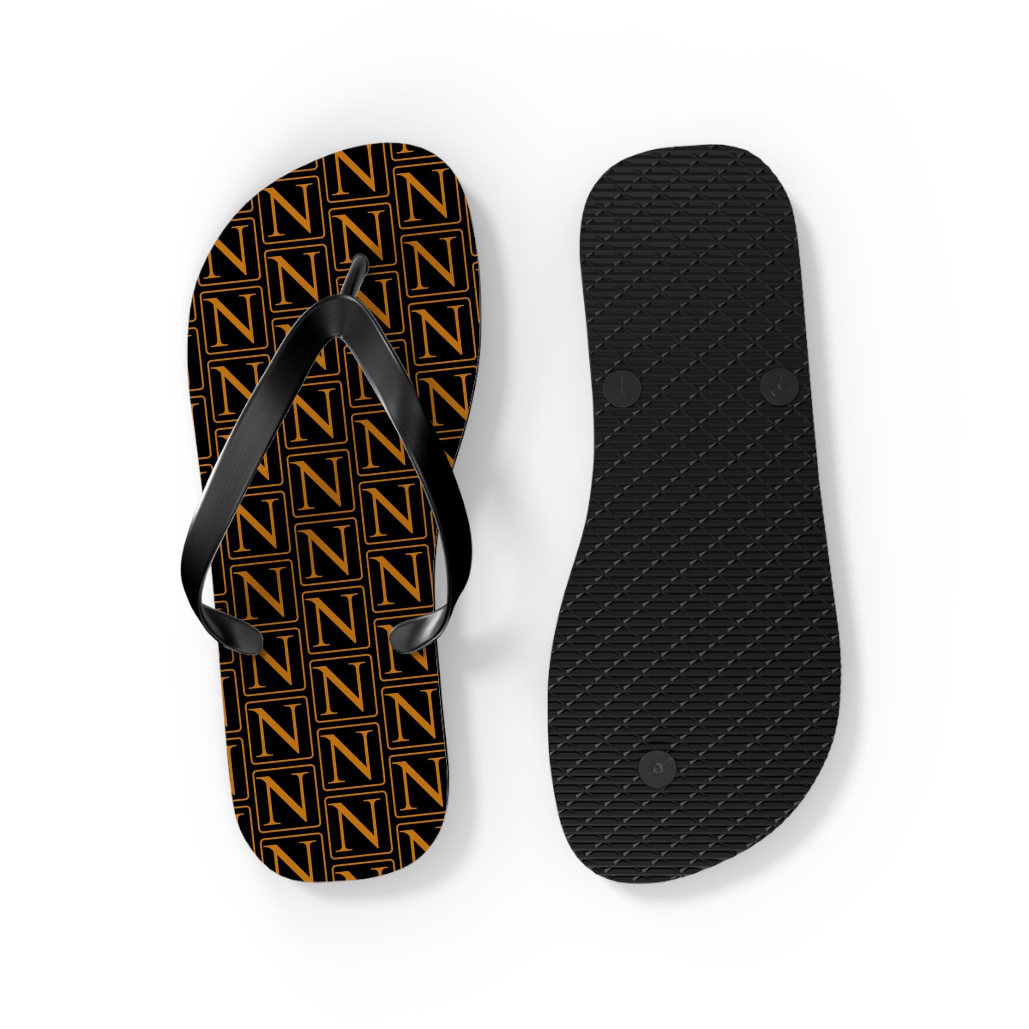 Nebula Line Limited Edition Black and Gold Flip Flops