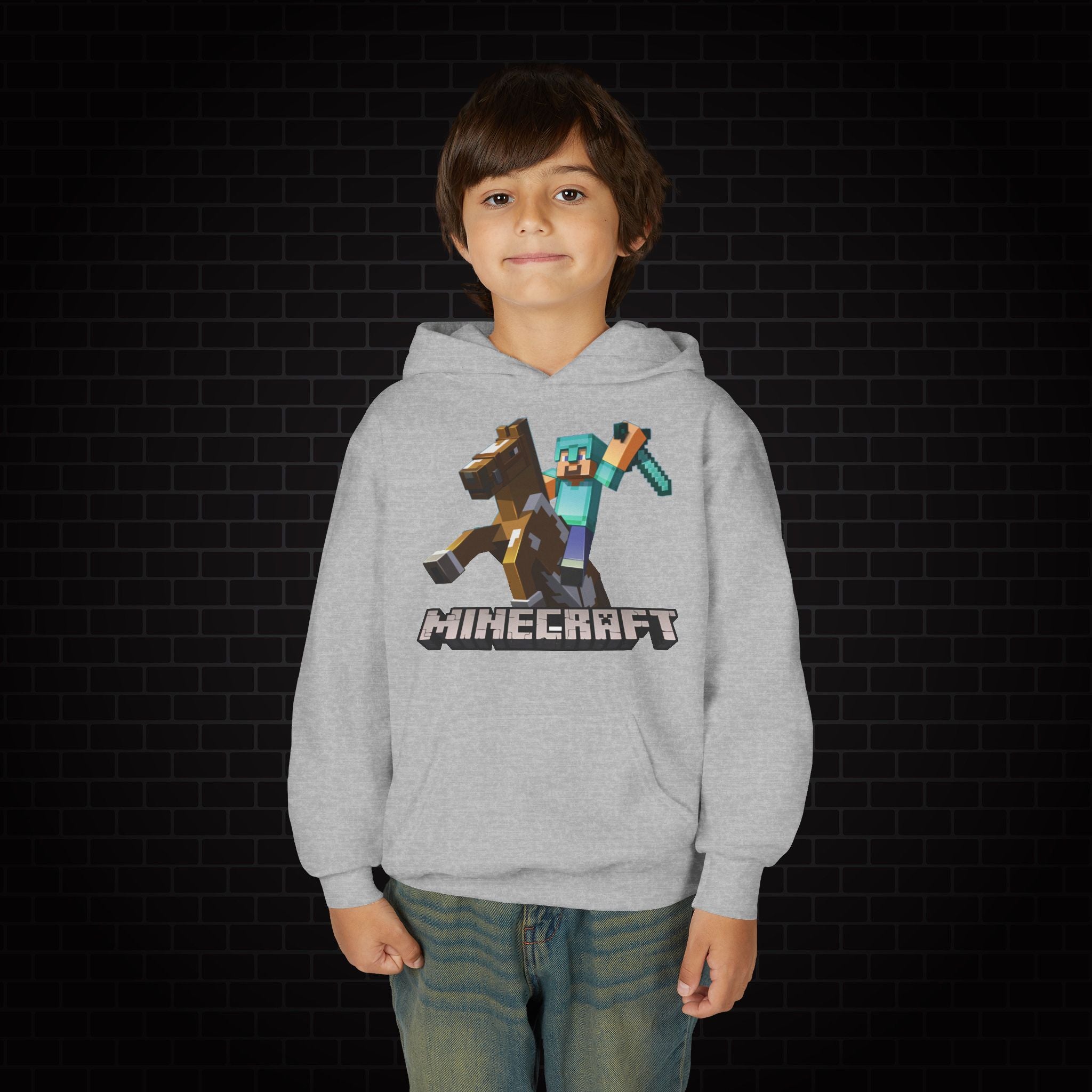 Youth Hoodie - Minecraft Kids Gaming Sweatshirt