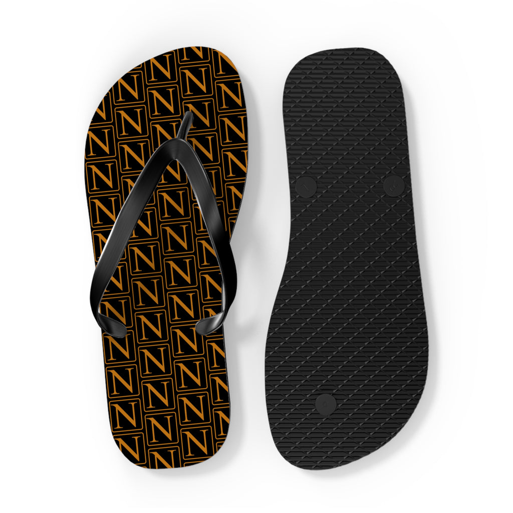 Nebula Line Limited Edition Black and Gold Flip Flops