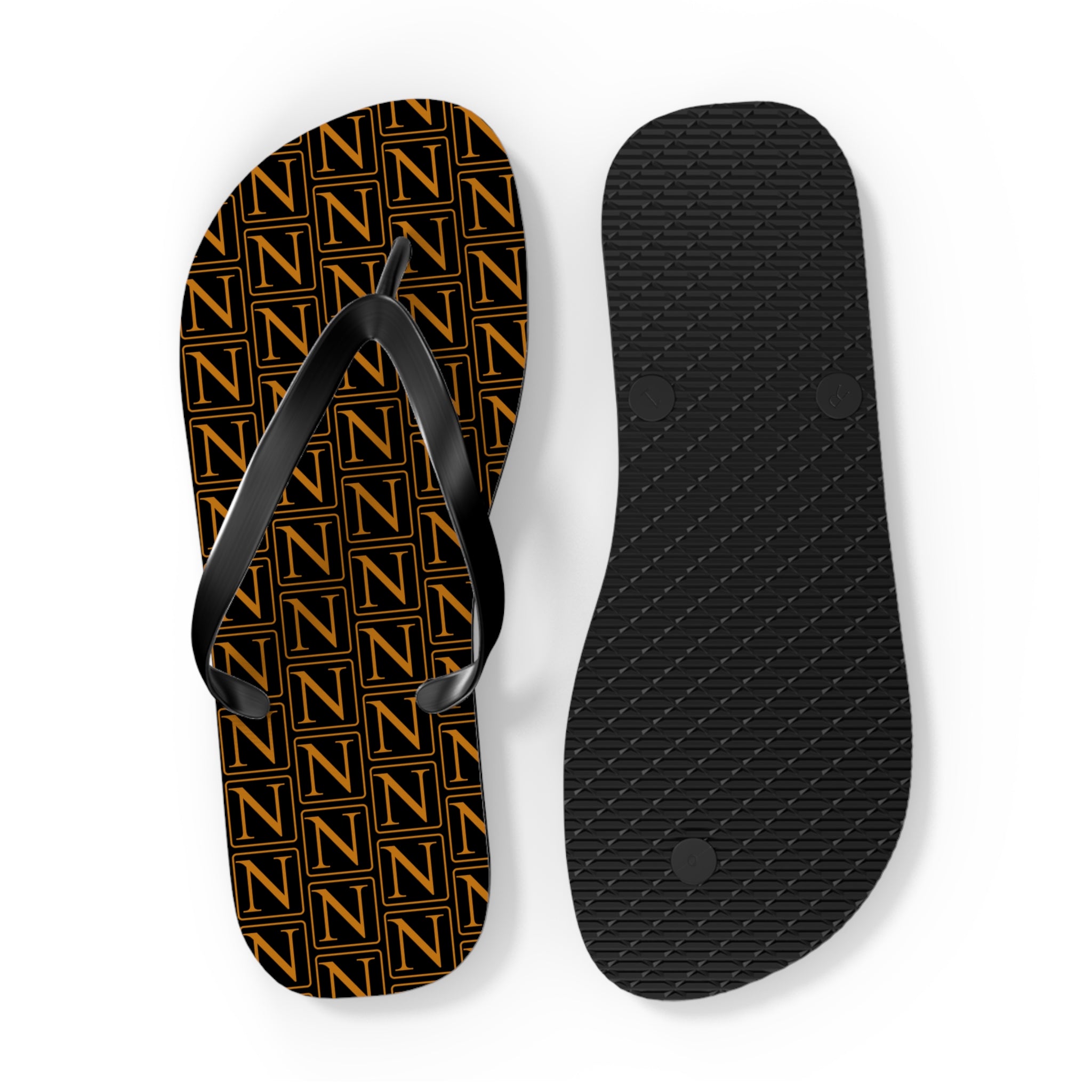 Nebula Line Limited Edition Black and Gold Flip Flops