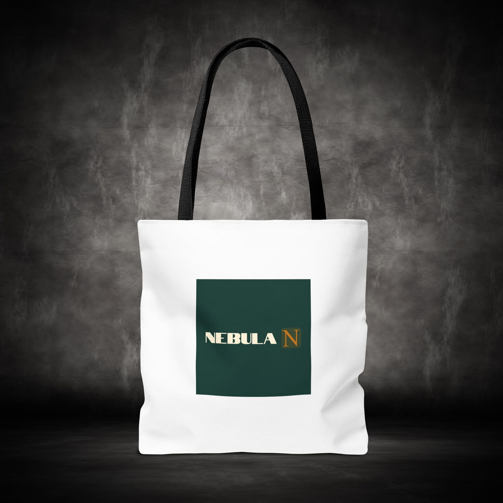 Nebula Line Tote Bag — Green Square Monogram Eco Tote