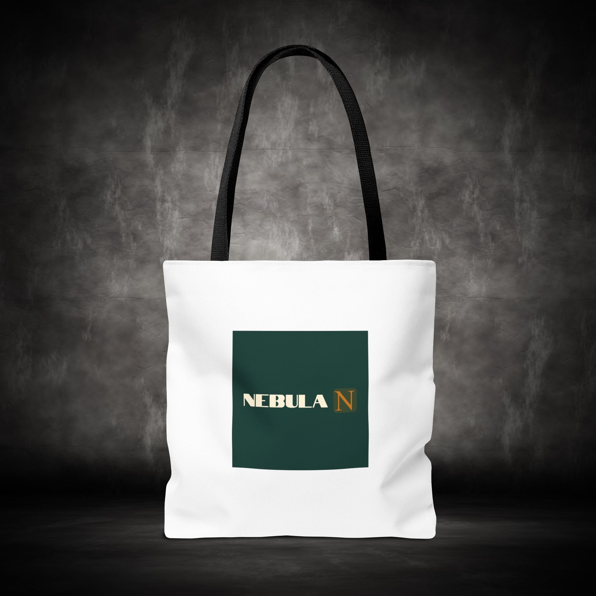 Nebula Line Tote Bag — Green Square Monogram Eco Tote