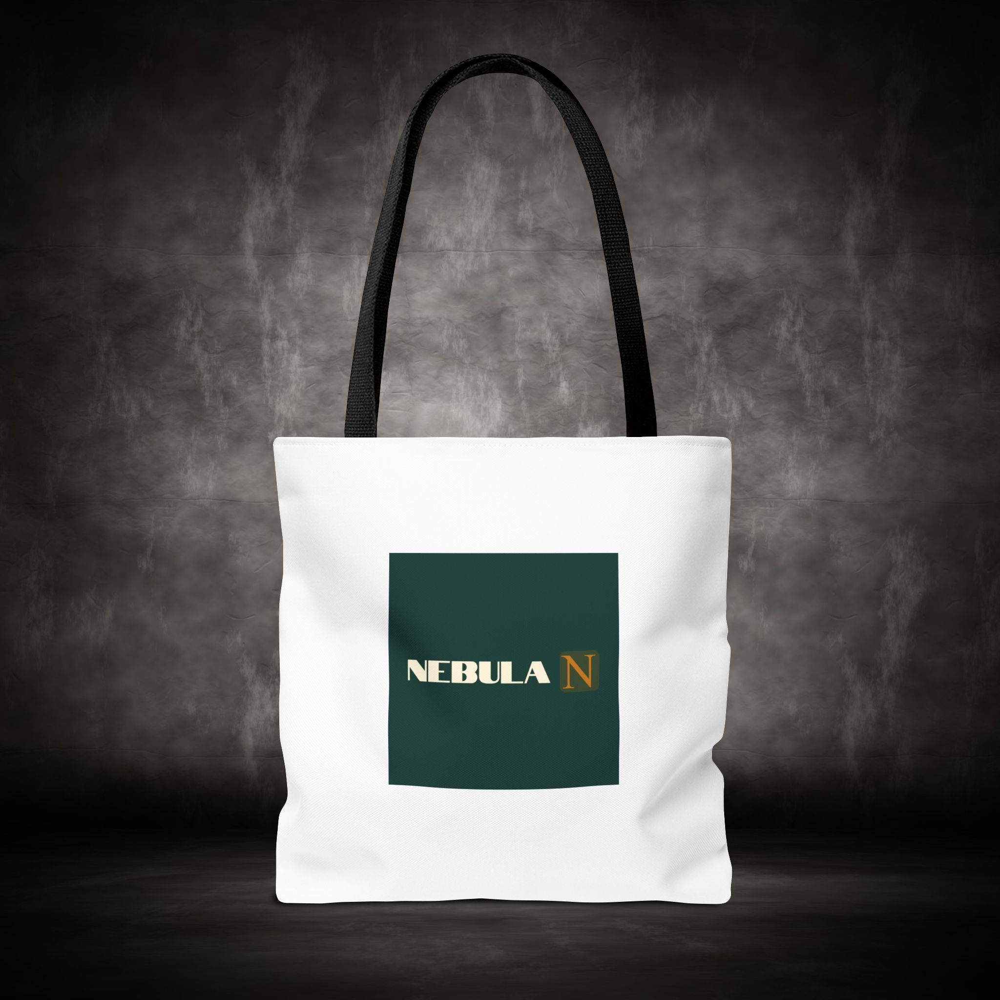 Nebula Line Tote Bag — Green Square Monogram Eco Tote