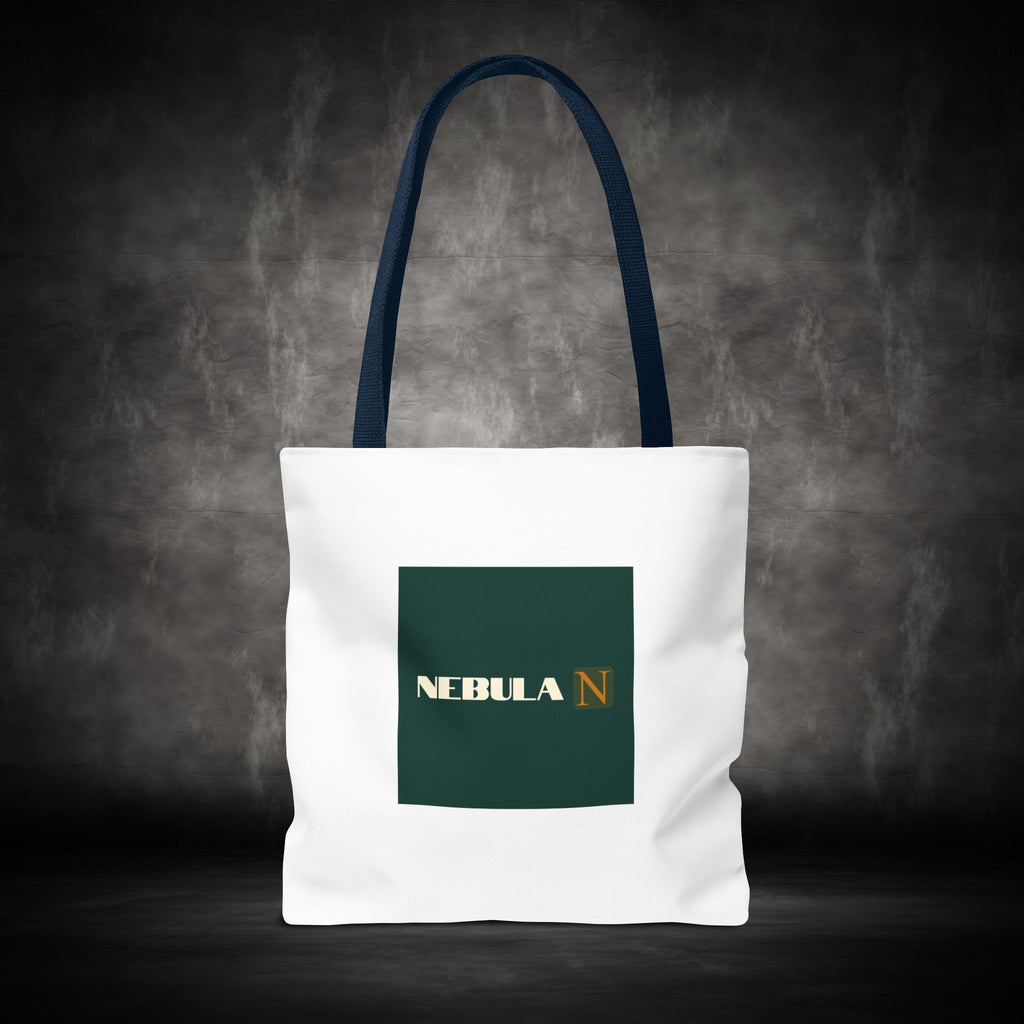 Nebula Line Tote Bag — Green Square Monogram Eco Tote