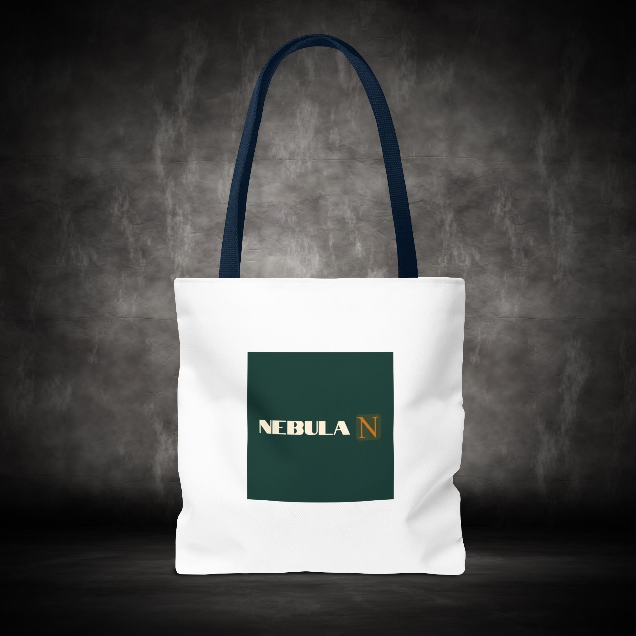 Nebula Line Tote Bag — Green Square Monogram Eco Tote