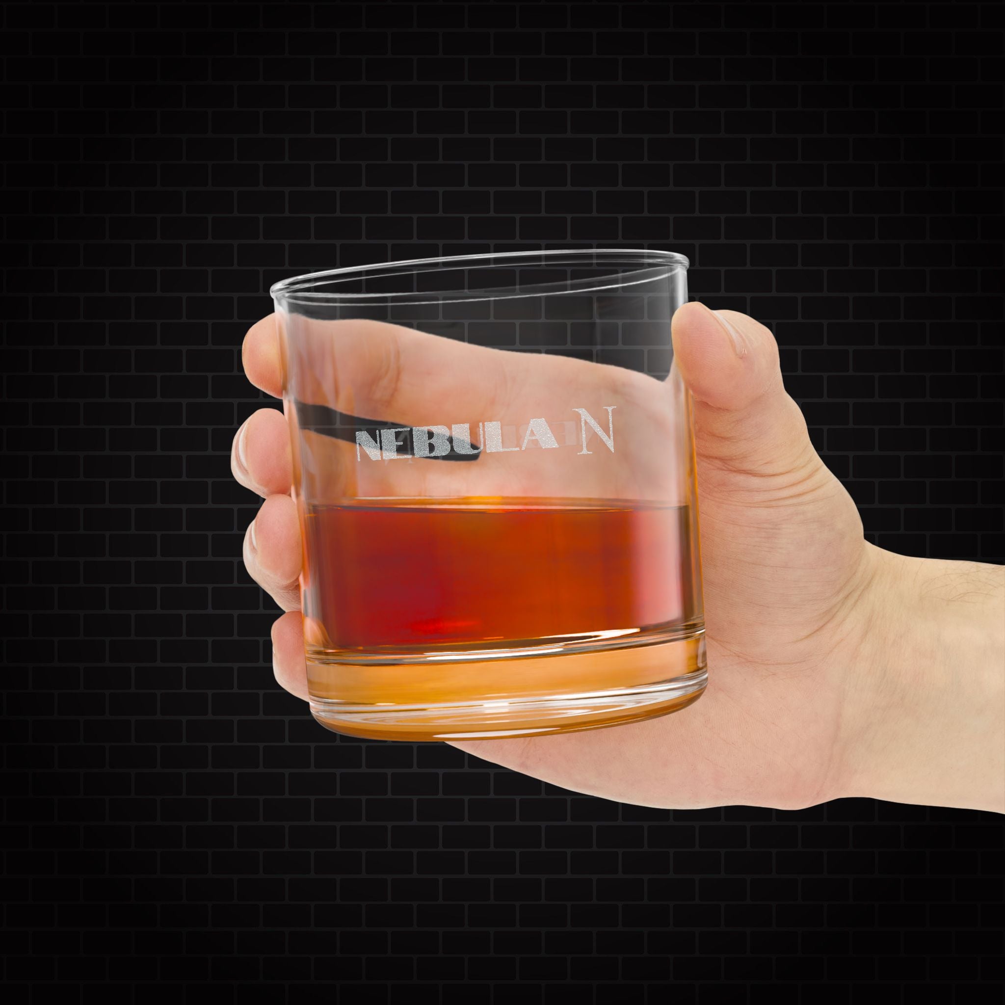 Engraved 'NEBULA' Limited Edition 10.5oz Whiskey Glass