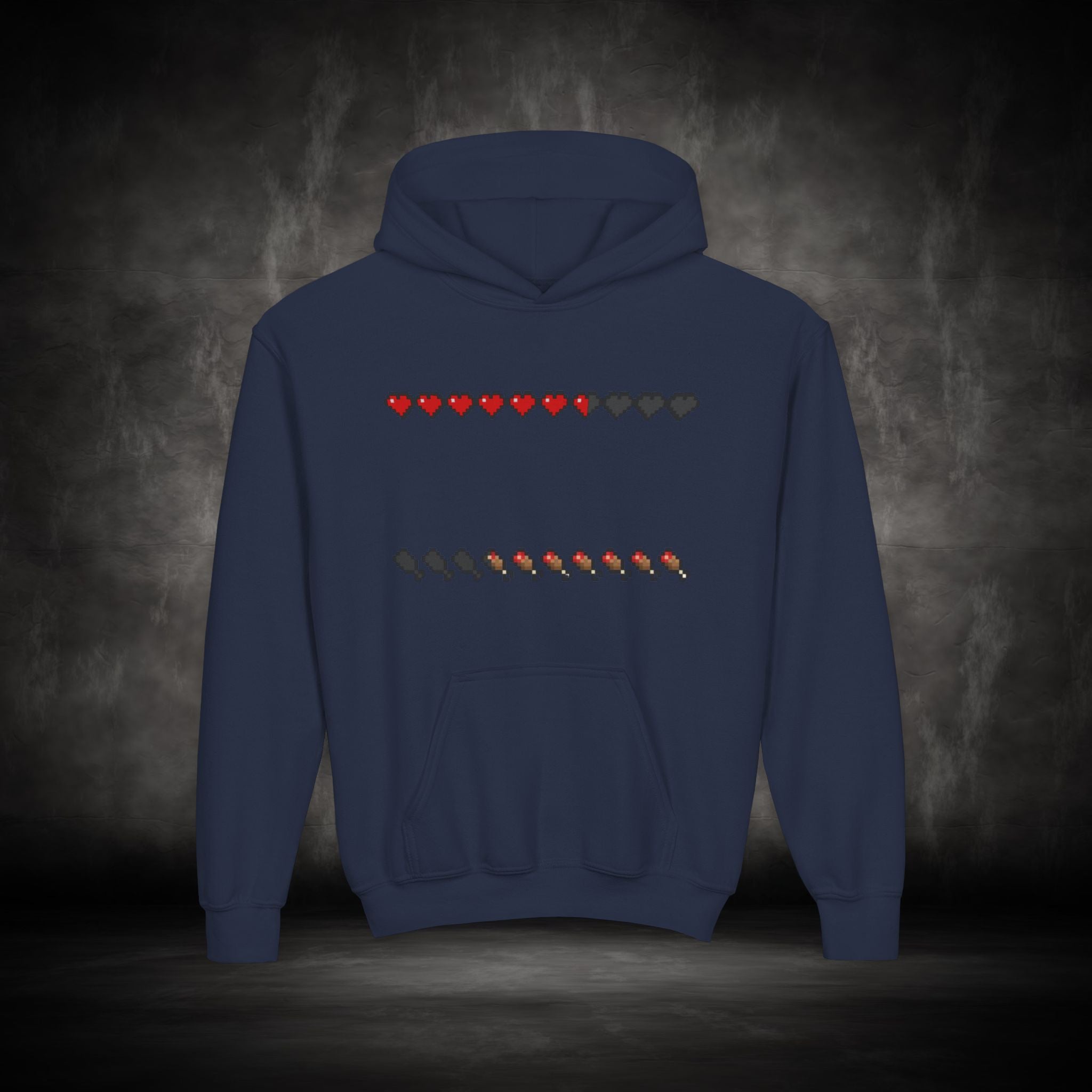 Youth Hoodie — Minecraft Pixel Design