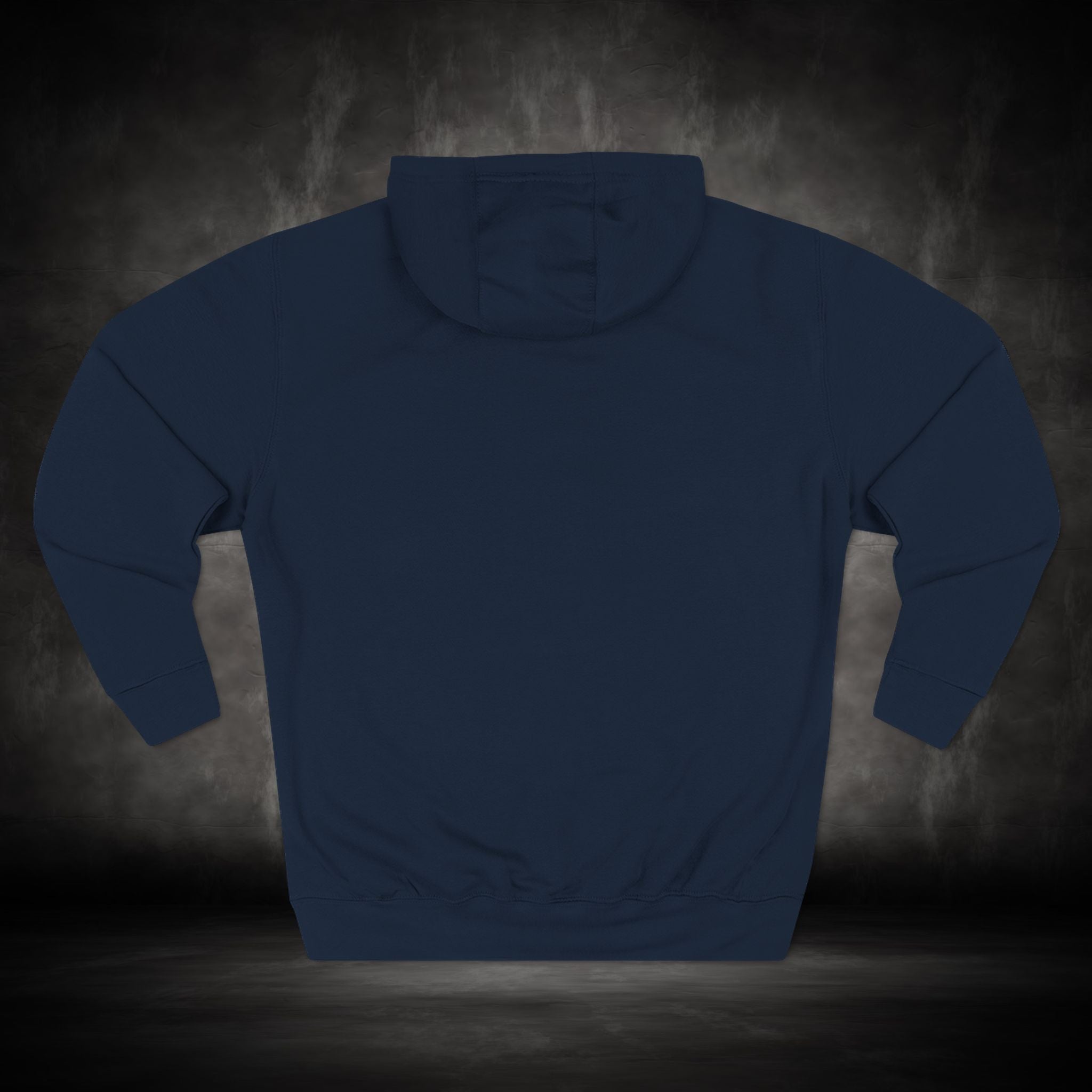 Three-Panel Fleece Hoodie with Embroidered Heart