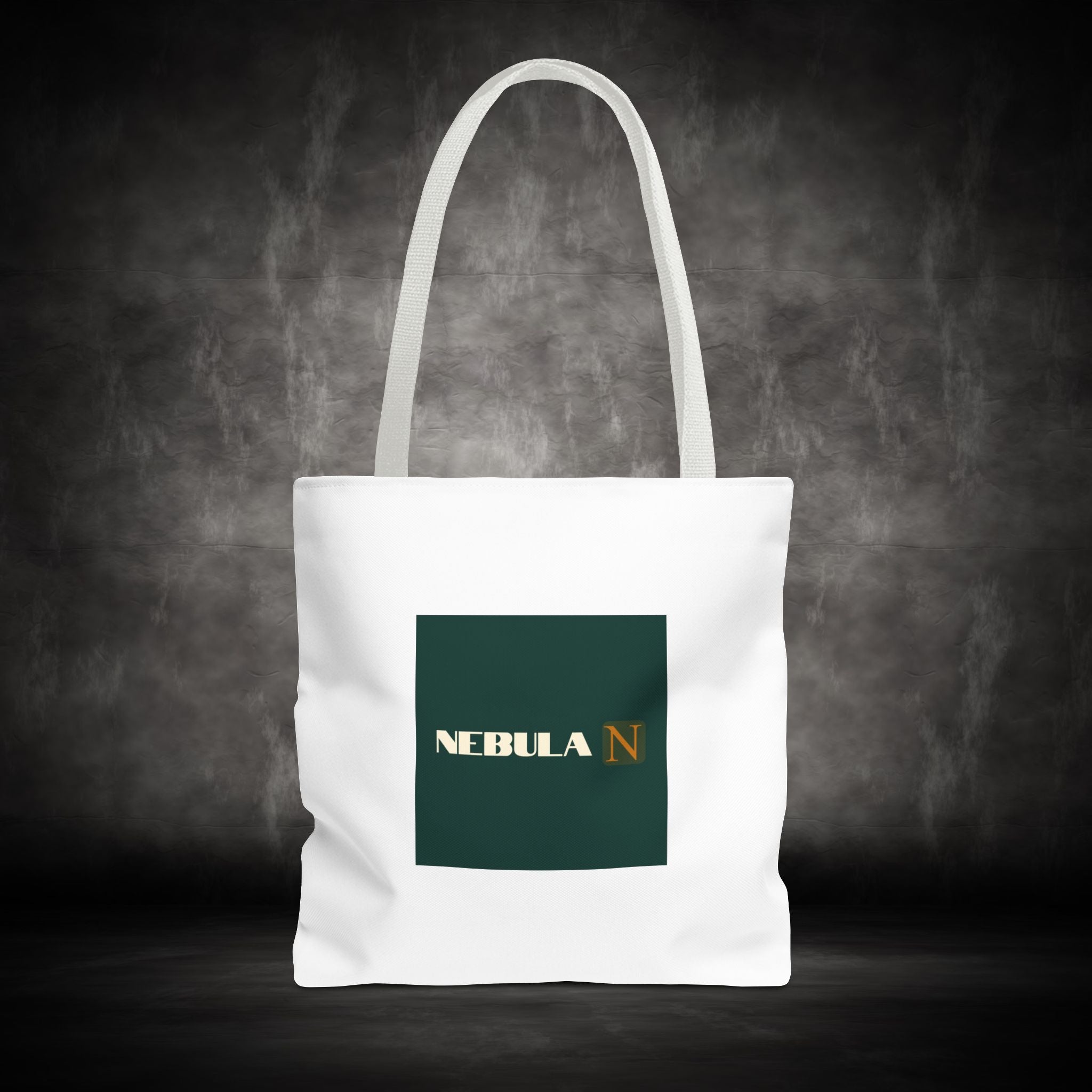 Nebula Line Tote Bag — Green Square Monogram Eco Tote