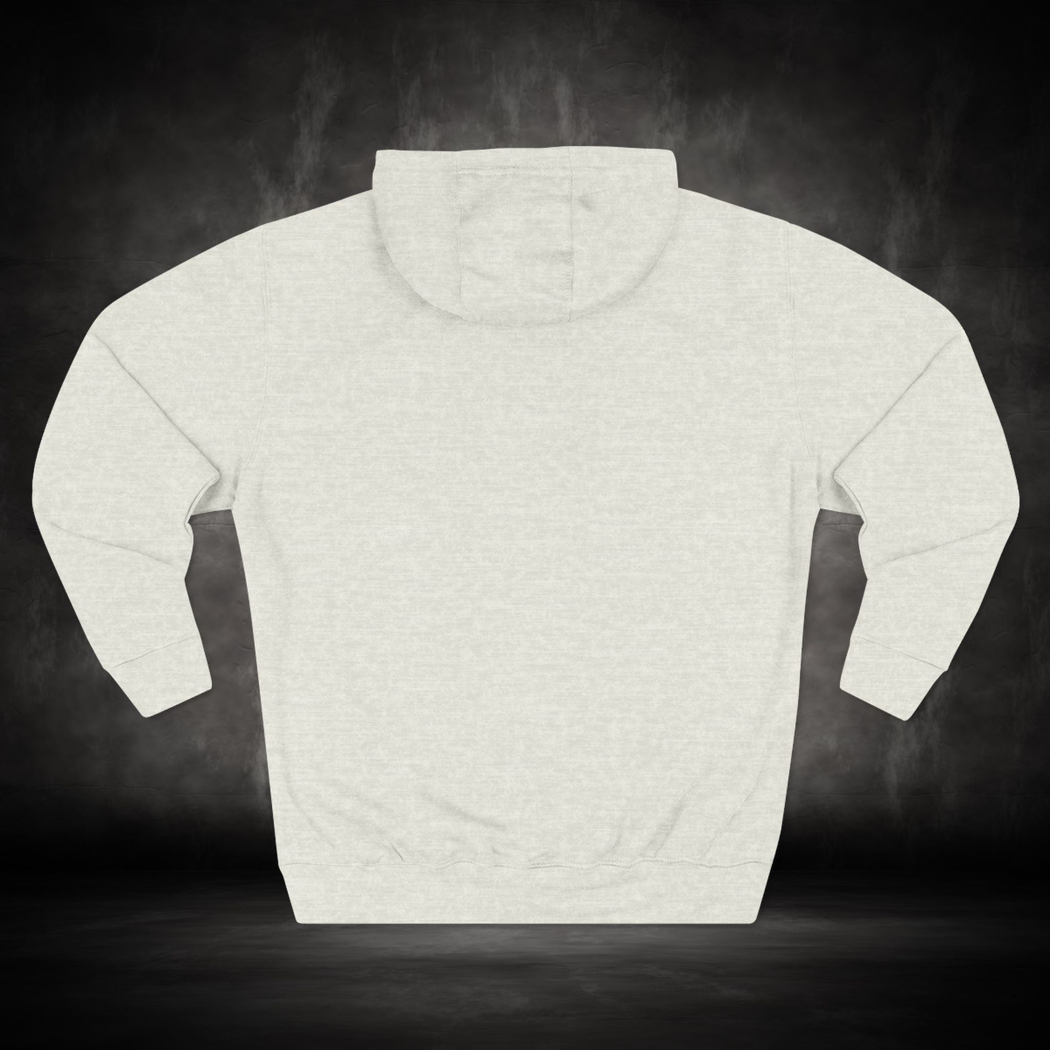 Three-Panel Fleece Hoodie with Embroidered Heart