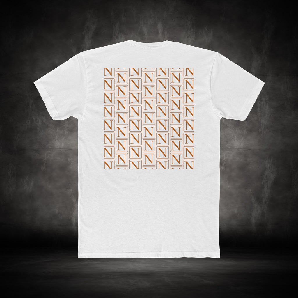 Nebula Line Minimalist Designer Cotton Crew T-Shirt