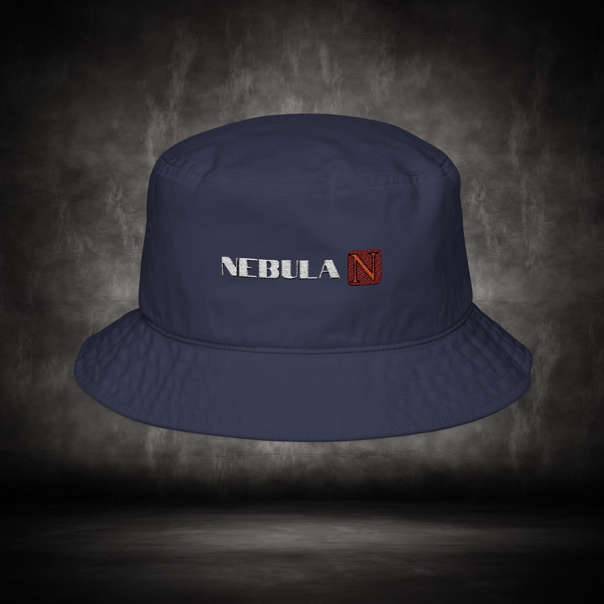 Nebula Line Embroidered Bucket Hat — Minimalist Streetwear Sun Hat