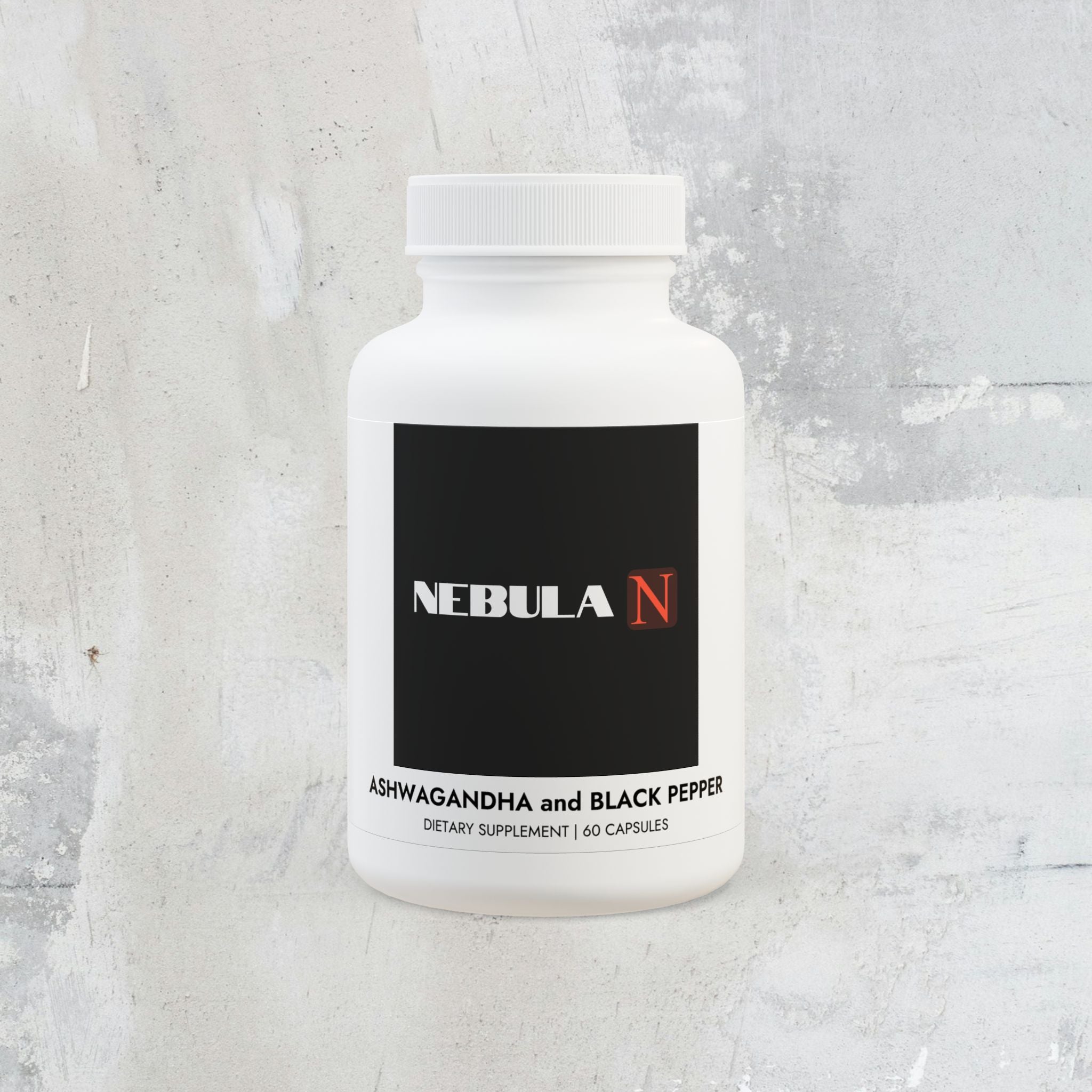 Nebula Ashwagandha and Black Pepper Supplement (60 capsules)
