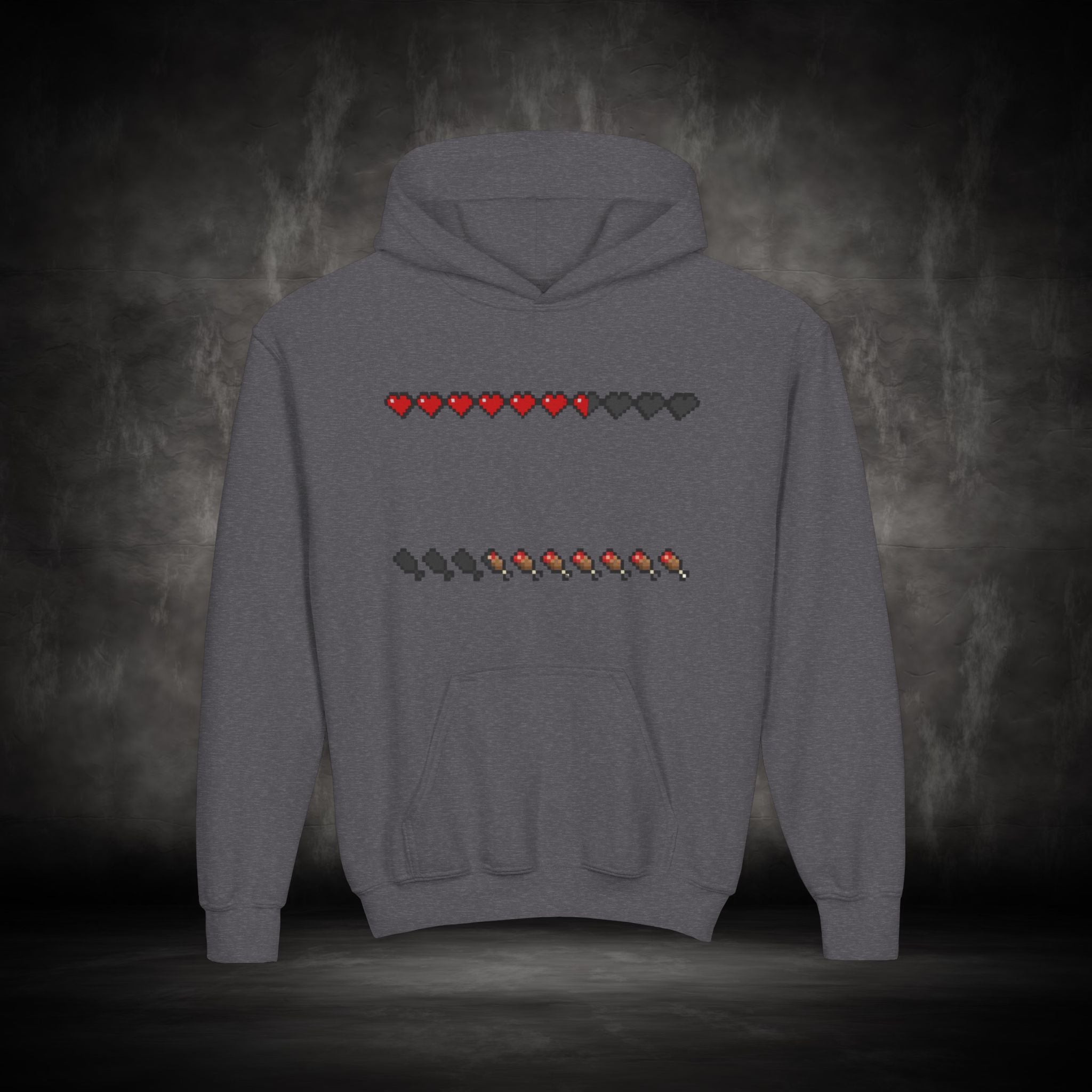 Youth Hoodie — Minecraft Pixel Design